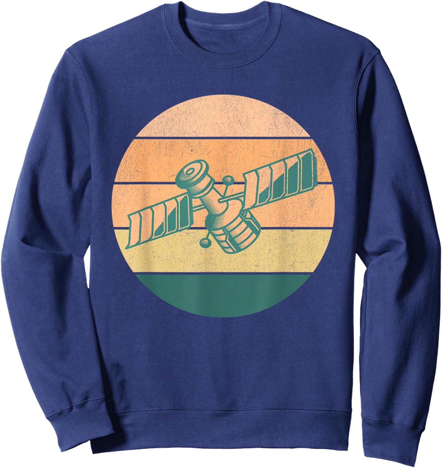 Retro Space Satellite Engineer Sweatshirt - Sweatshirt | Navy