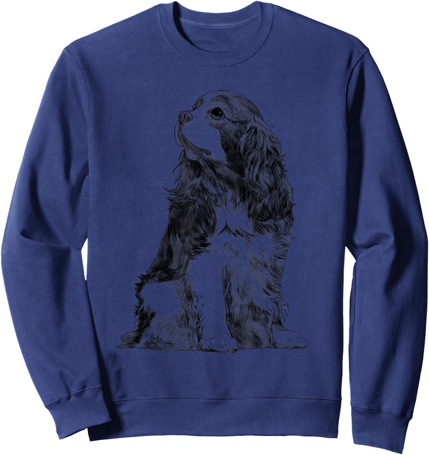 Dog Cavalier King Charles Spaniel Sweatshirt - Sweatshirt | Navy