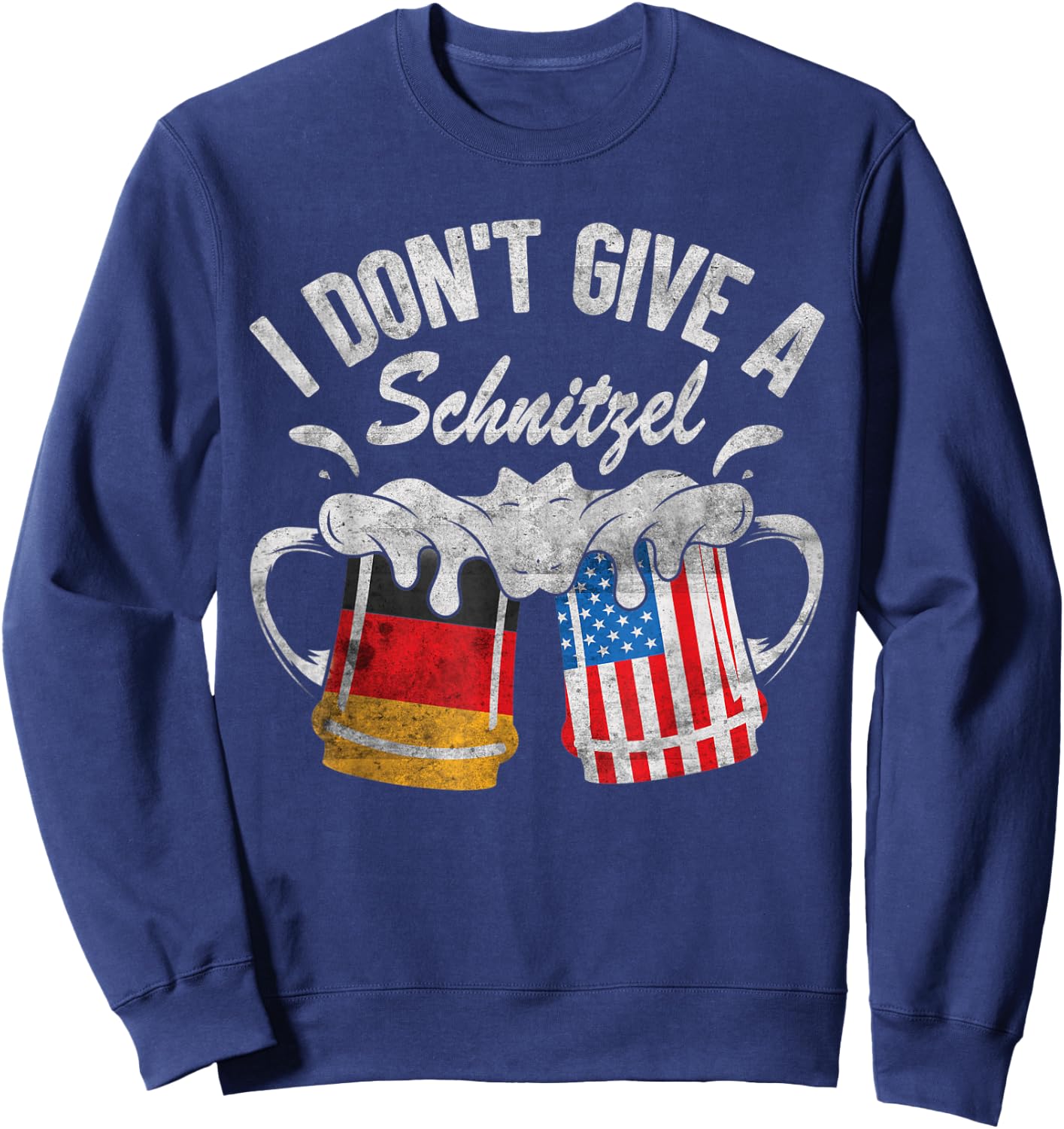 I Don't Give A Schnitzel Sweatshirt - Sweatshirt | Navy