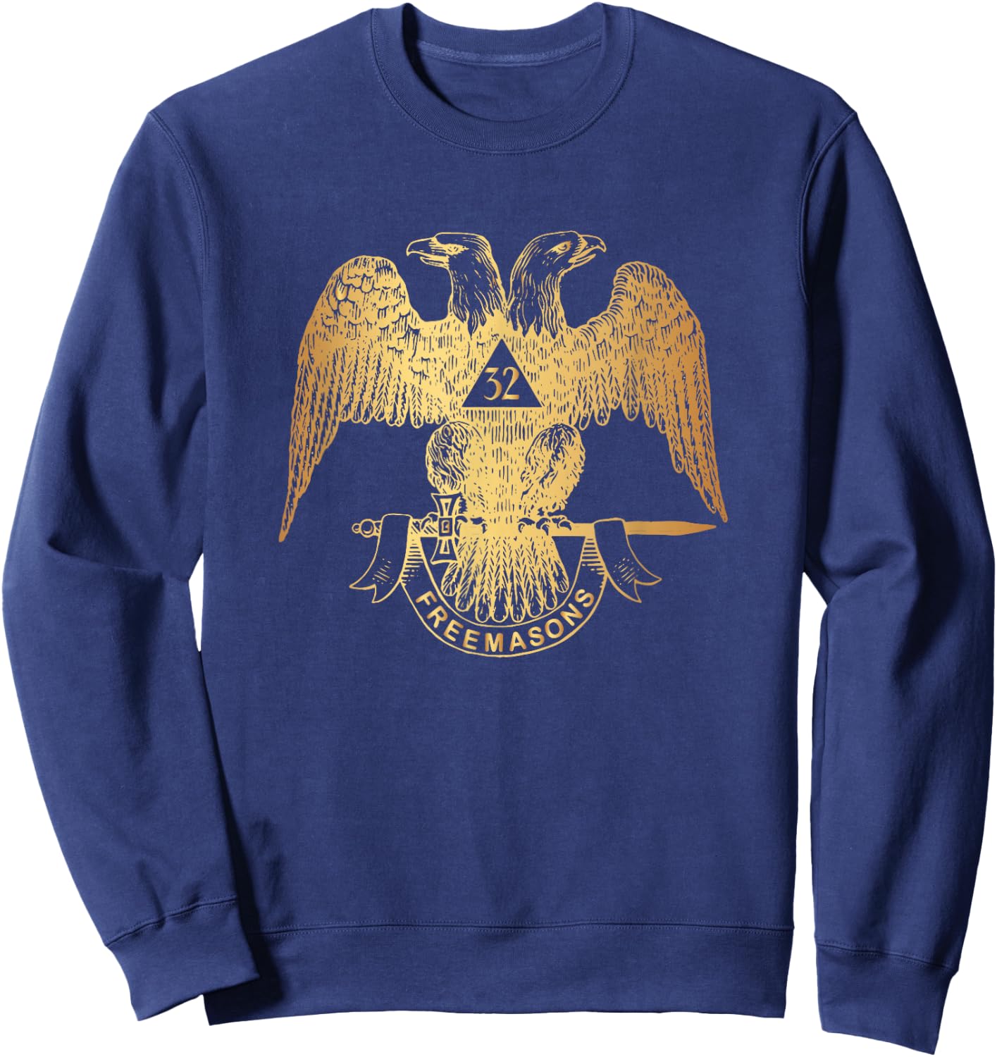 Scottish Rite Eagle 32nd Degree - Freemason Gifts Sweatshirt - Sweatshirt | Navy