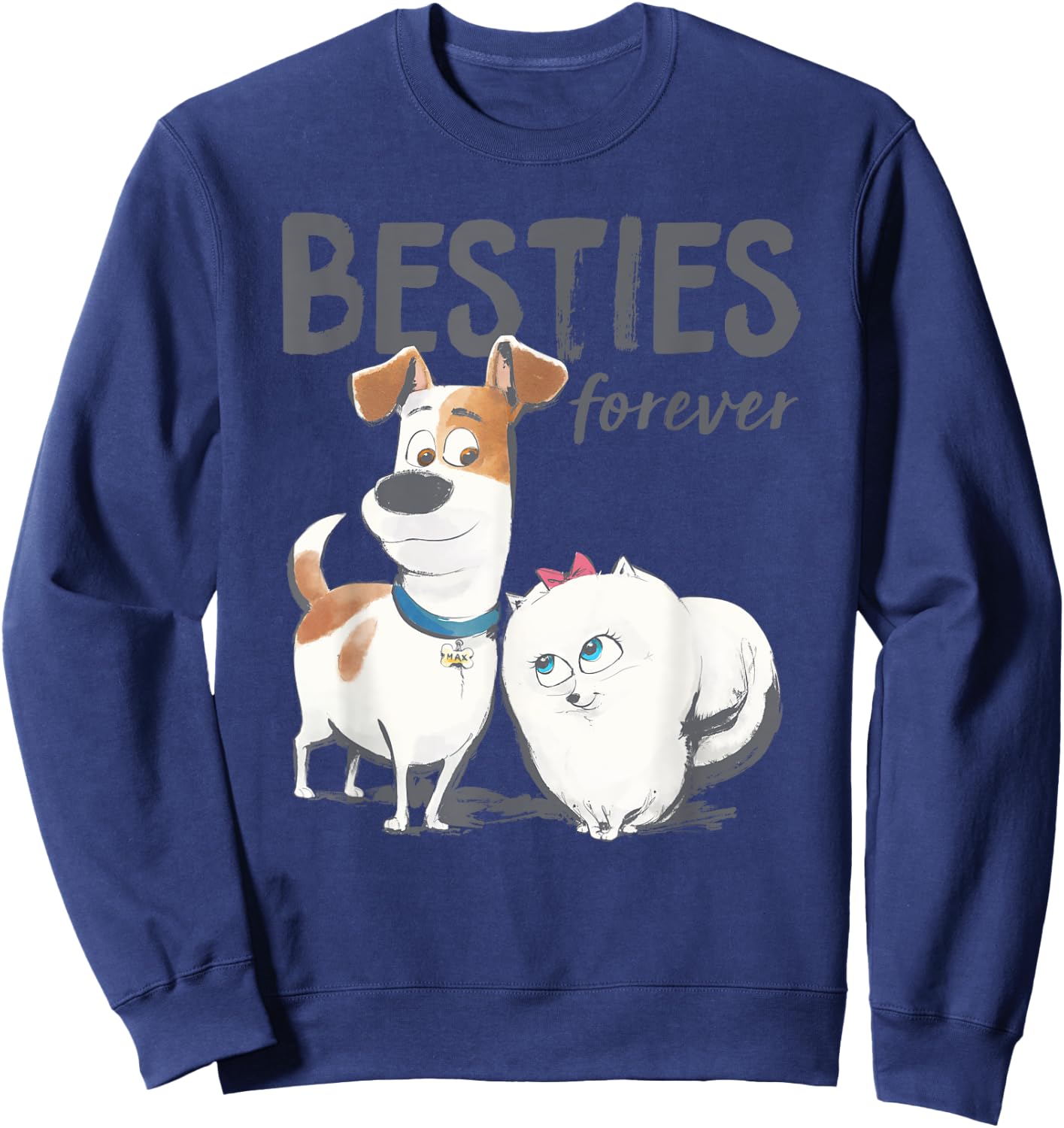 Pets 2 Max and Gidget Best Friends Sweatshirt - Sweatshirt | Navy