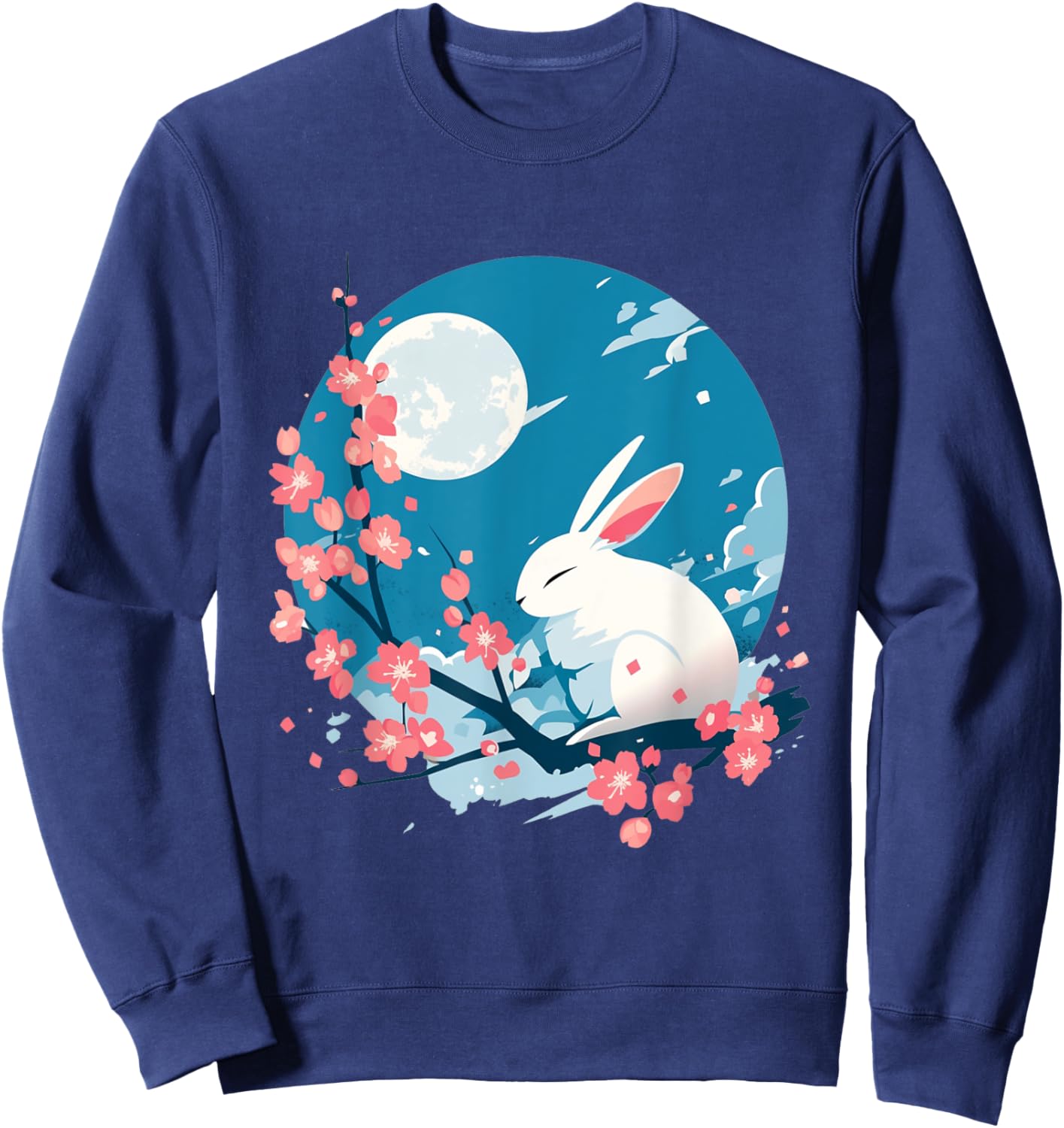 Spring's Gentle Whisper Sweatshirt - Sweatshirt | Navy