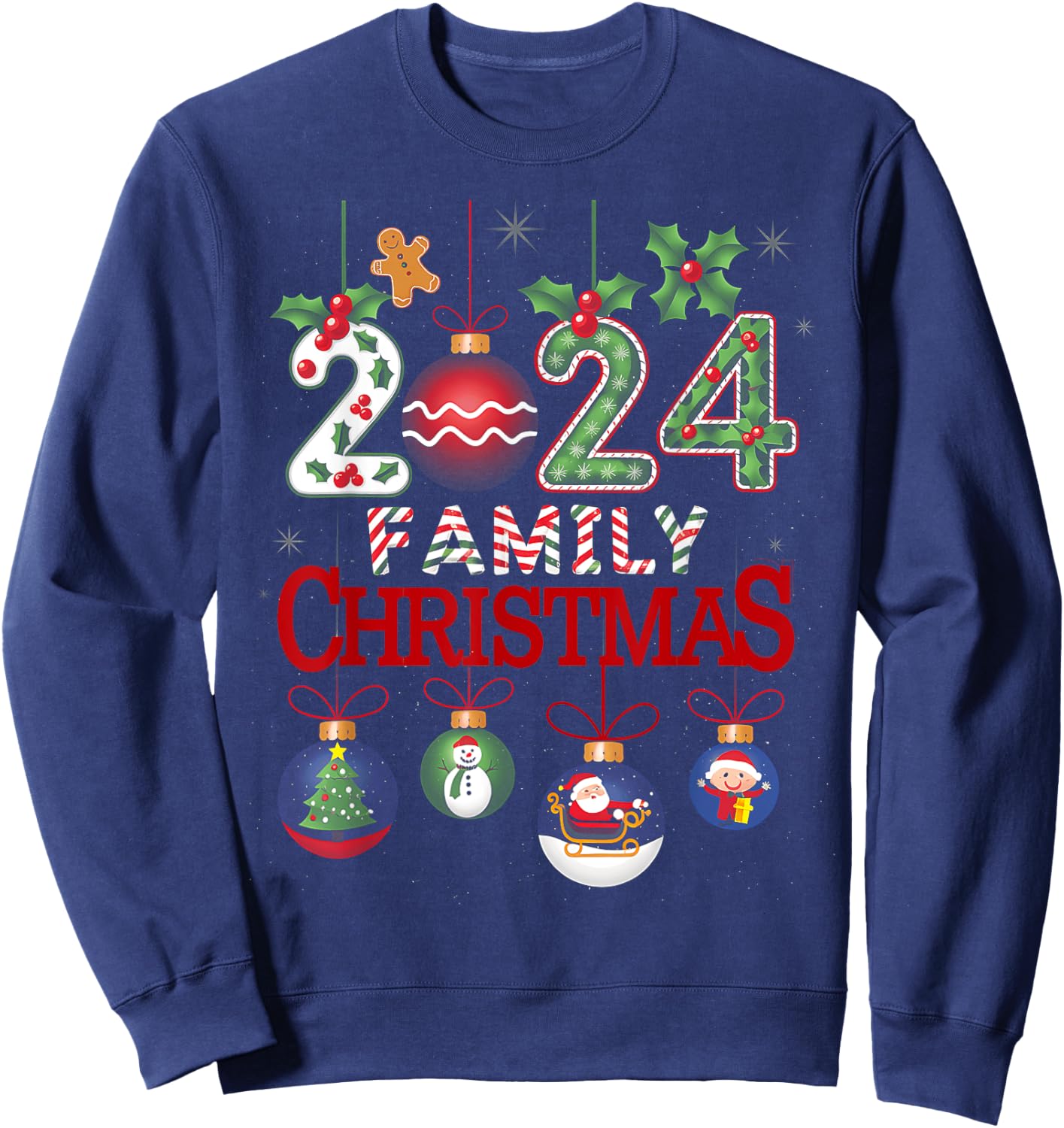 Family Christmas 2024 Matching Family Christmas Xmas Squad Sweatshirt - Sweatshirt | Navy