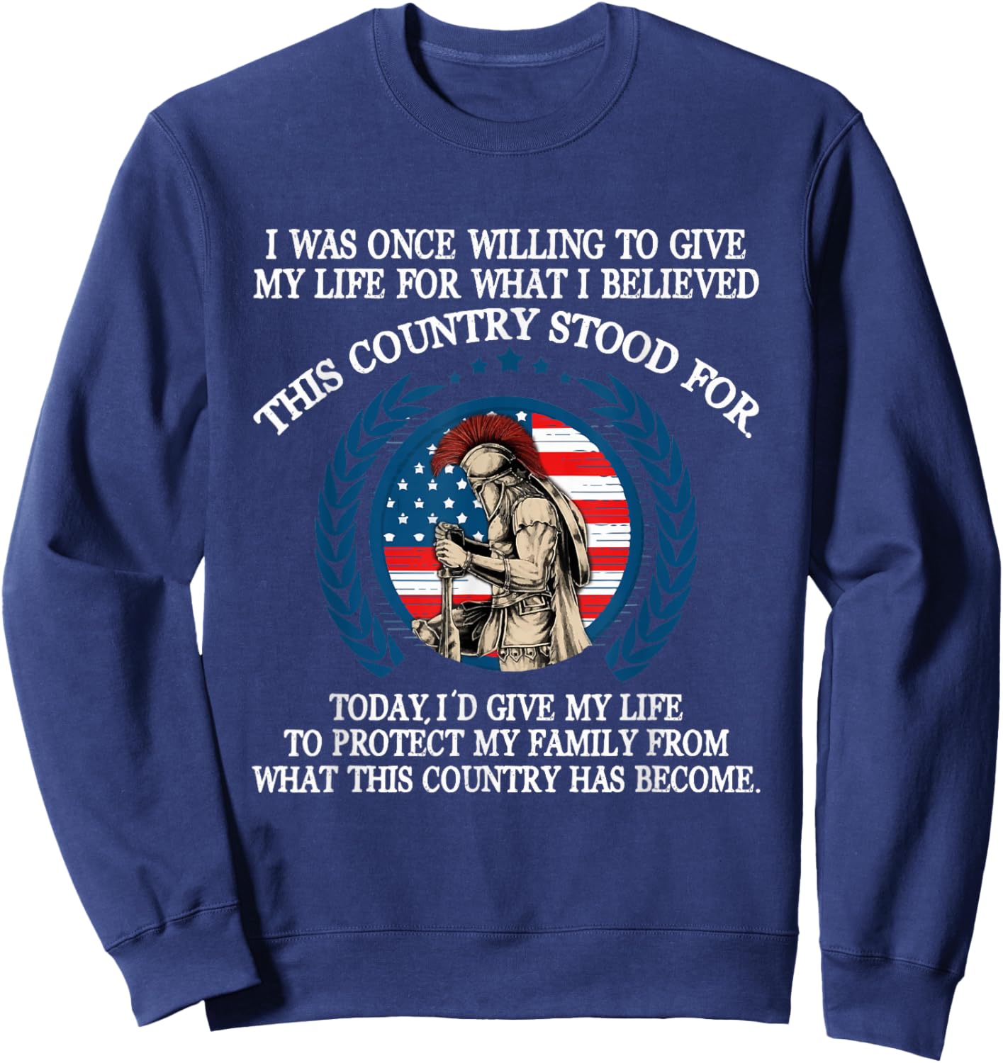 I Was Once Willing To Give My Life For What Sweatshirt - Sweatshirt | Navy
