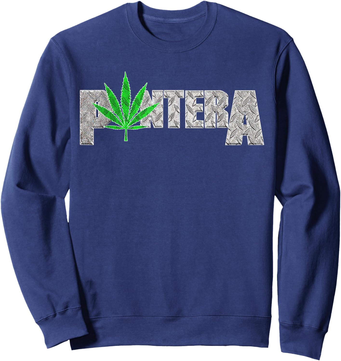Official Pantera Leaf Logo Sweatshirt - Sweatshirt | Navy