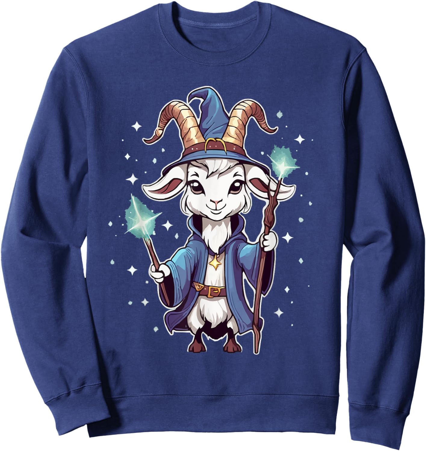 Mystic Magic Wizard Goat Games Sweatshirt - Sweatshirt | Navy