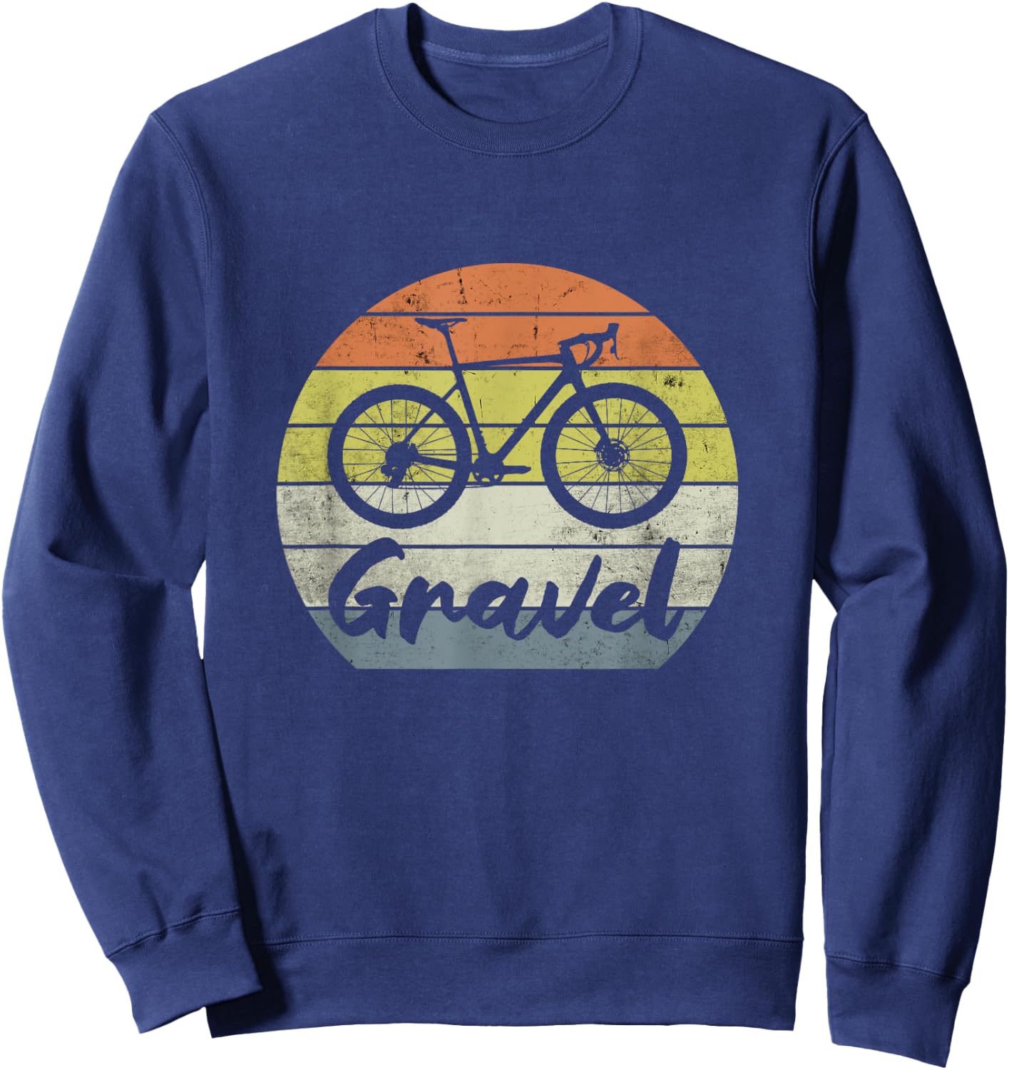 GRAVEL BIKE Cyclocross Biker Racing MTB Cycling Bike vintage Sweatshirt - Sweatshirt | Navy