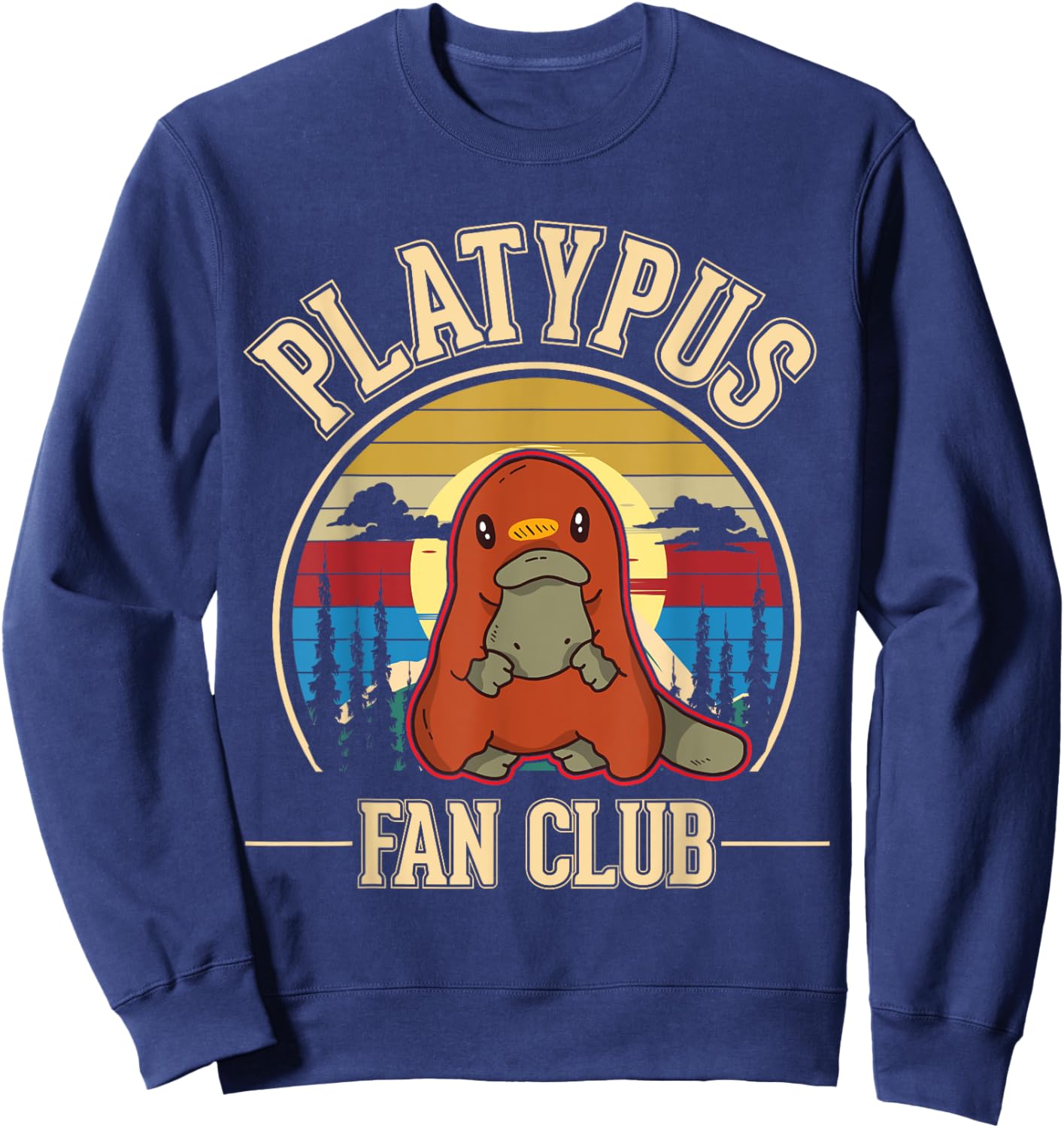 Platypus Fan Club Platypus Sweatshirt - Sweatshirt | Navy