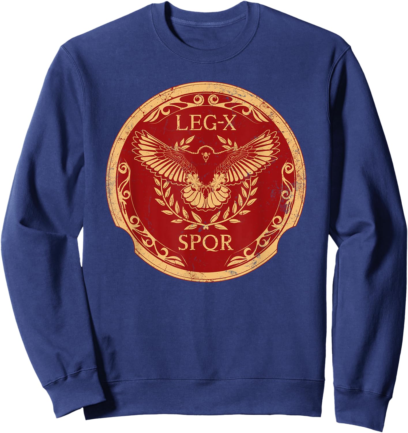 SPQR 10th Legion Roman Eagle Sweatshirt - Sweatshirt | Navy