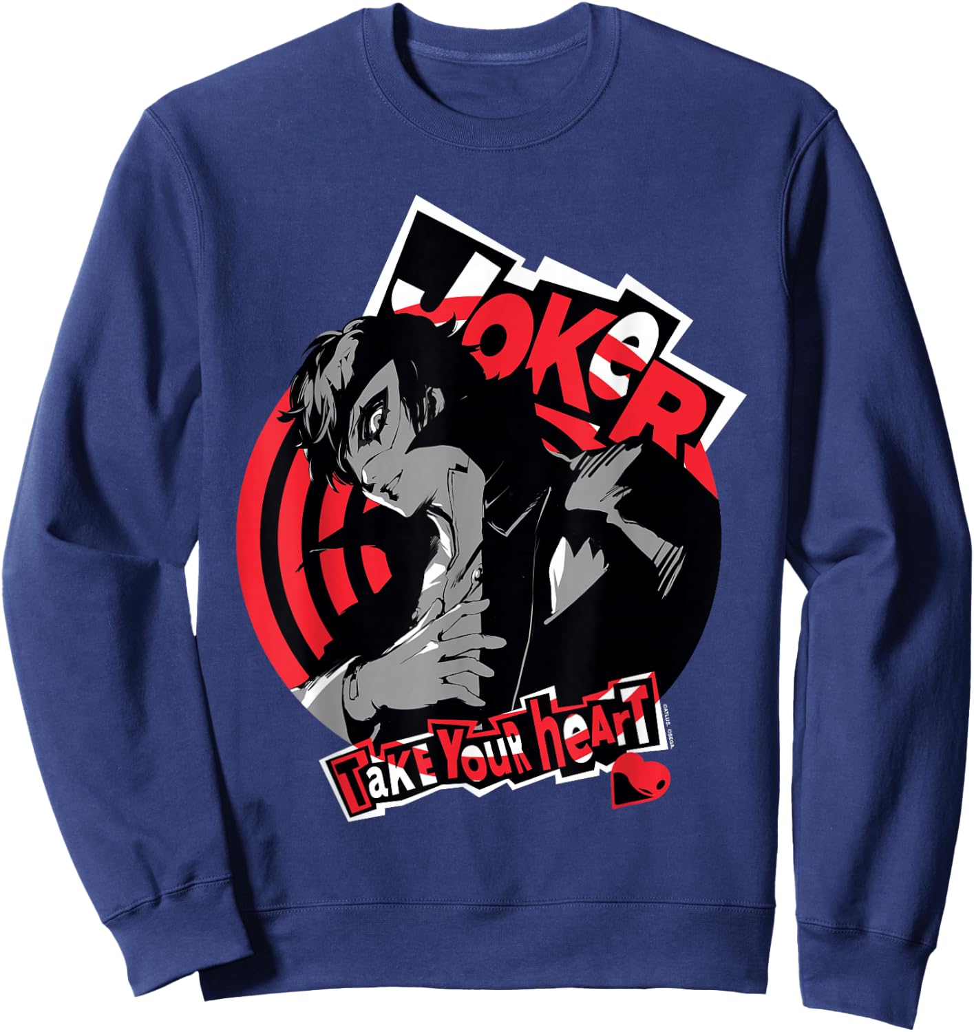 Persona 5 Joker Take Your Heart ATLUS Sweatshirt - Sweatshirt | Navy