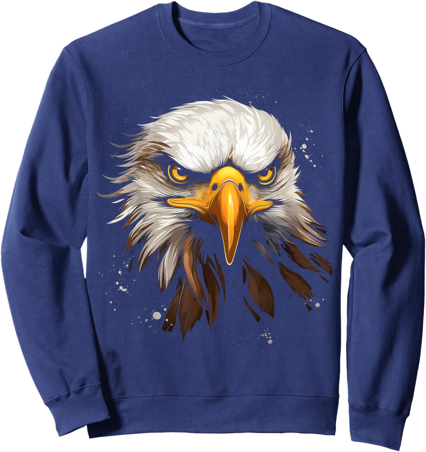 Bald Eagle Bird Colorful Design Bird Lover Eagle Sweatshirt - Sweatshirt | Navy