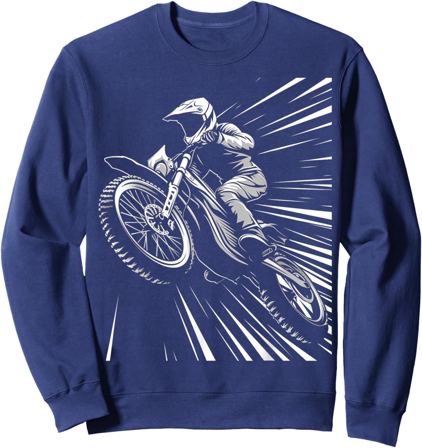 Funny Dirt Bike Lover Motocross Biker Fun Racing Love Riding Sweatshirt - Sweatshirt | Navy