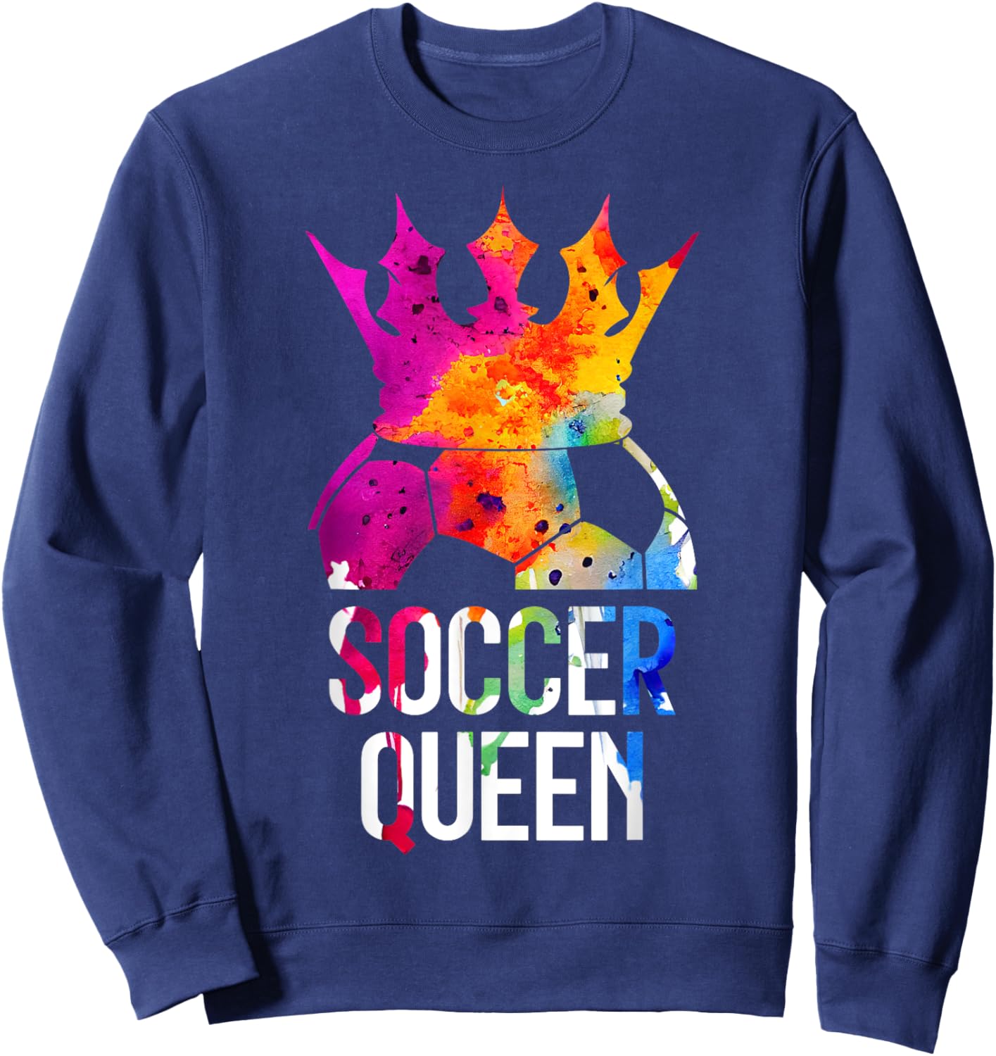 Soccer Player Soccer Queen Sweatshirt - Sweatshirt | Navy