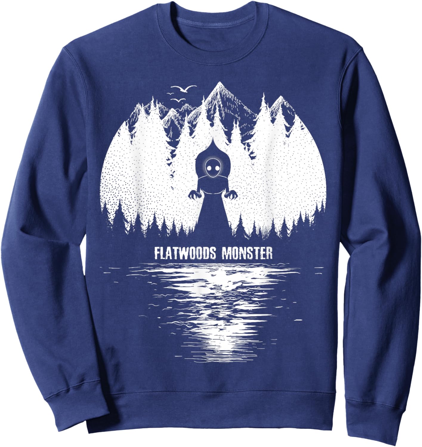 Flatwoods Monster Cryptozoology Women Kids! Cryptid Sweatshirt - Sweatshirt | Navy