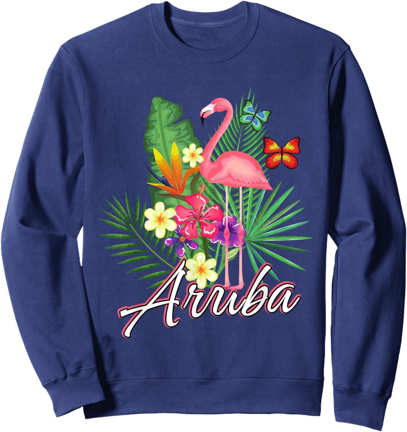 Flamingo Aruba Souvenir / Aruba Sweatshirt - Sweatshirt | Navy
