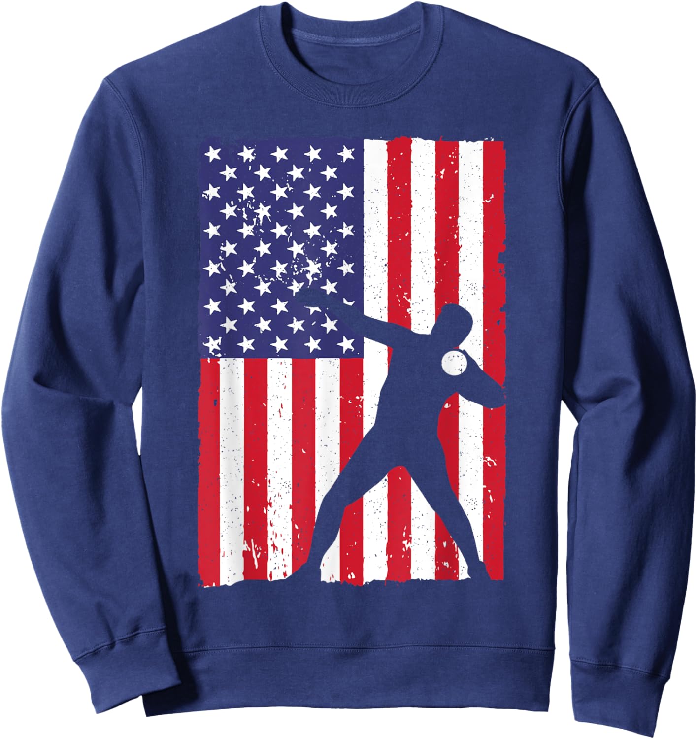Cool Shot Put Design Women Track And Field Shot Put Sweatshirt - Sweatshirt | Navy