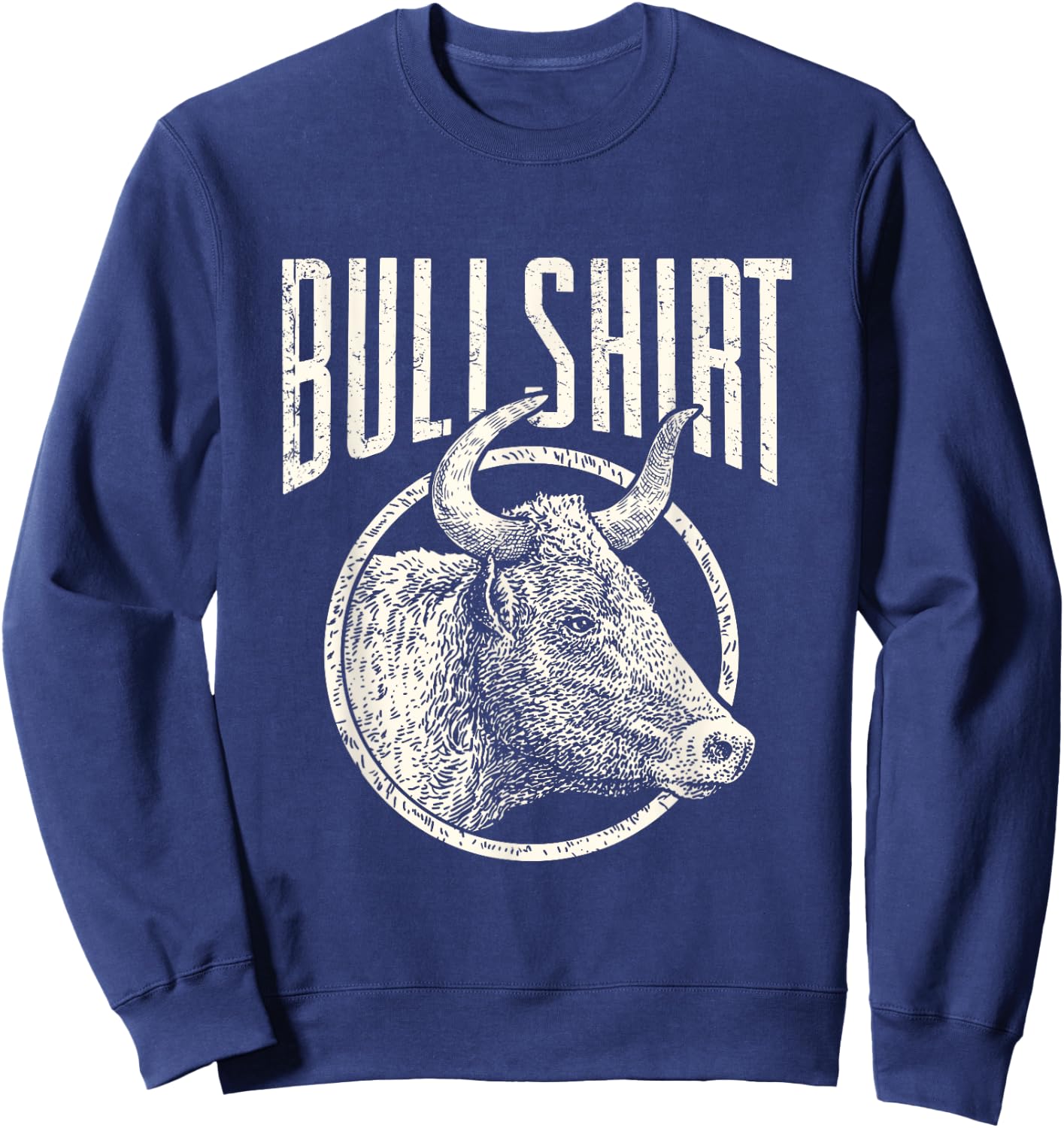 Funny This Is My Bull Shirt Casual Shirt Sweatshirt - Sweatshirt | Navy