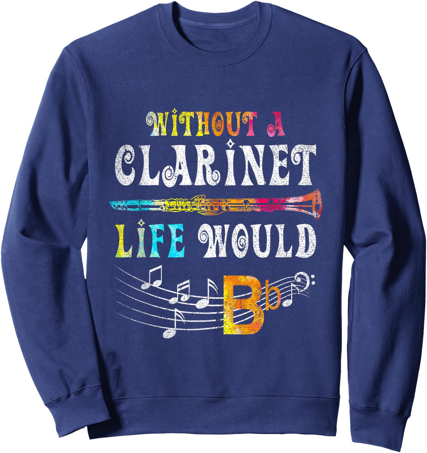 Orchestra Musician Gift Funny Clarinet Sweatshirt - Sweatshirt | Navy