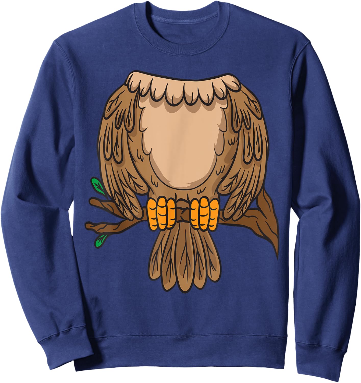Funny Headless Owl Halloween Night Bird Costume Easy Outfit Sweatshirt - Sweatshirt | Navy
