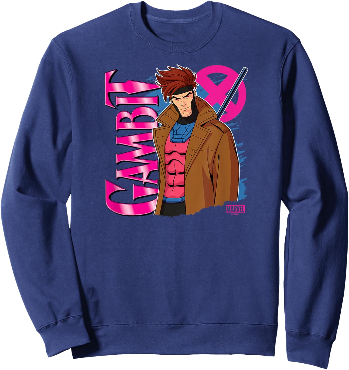 X-Men - Gambit Logo Sweatshirt - Sweatshirt | Navy