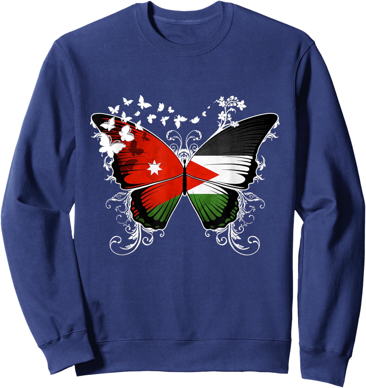 Jordan Flag Jordanian Sweatshirt - Sweatshirt | Navy