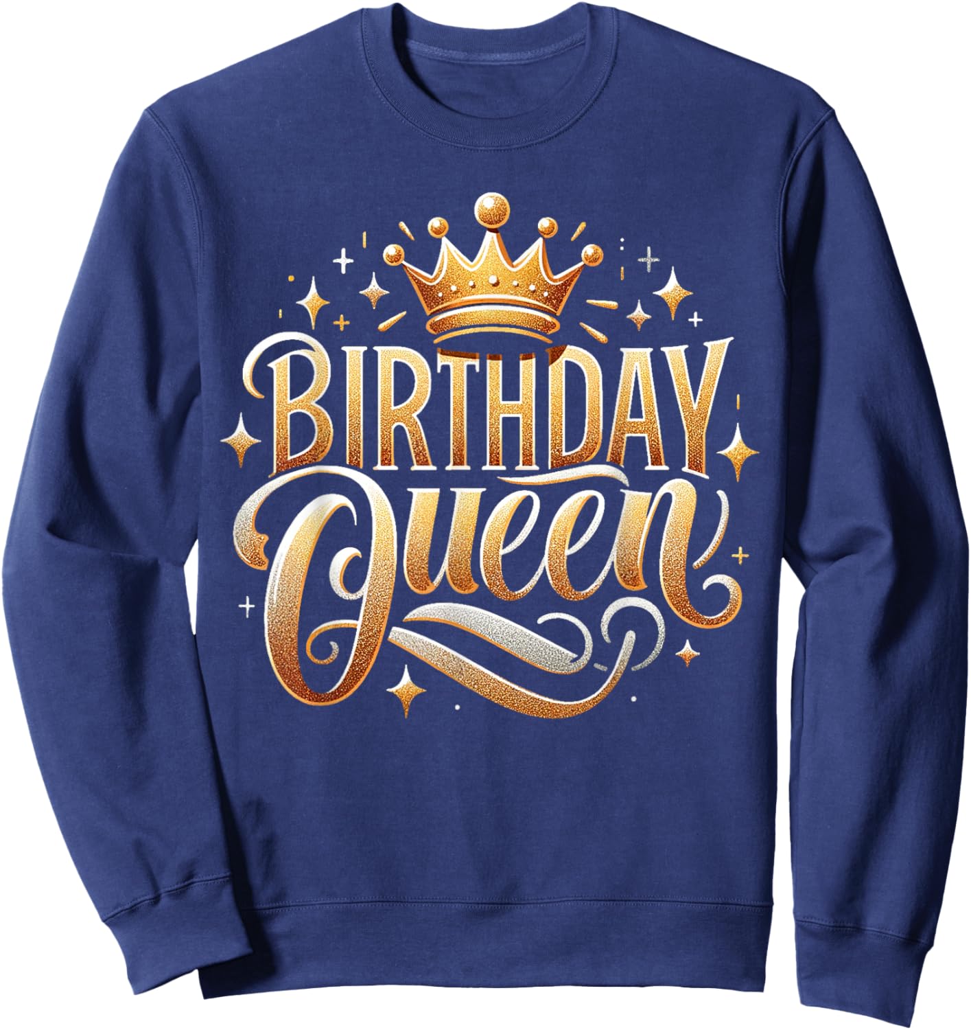 I'm the Birthday Queen Happy Birthday Girls Birthday Sweatshirt - Sweatshirt | Navy