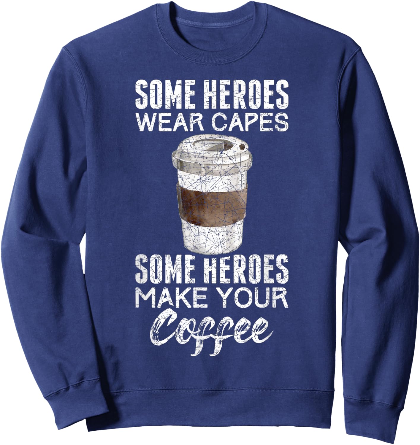 Funny Coffeemaker Coffee Lover Gift Barista Sweatshirt - Sweatshirt | Navy