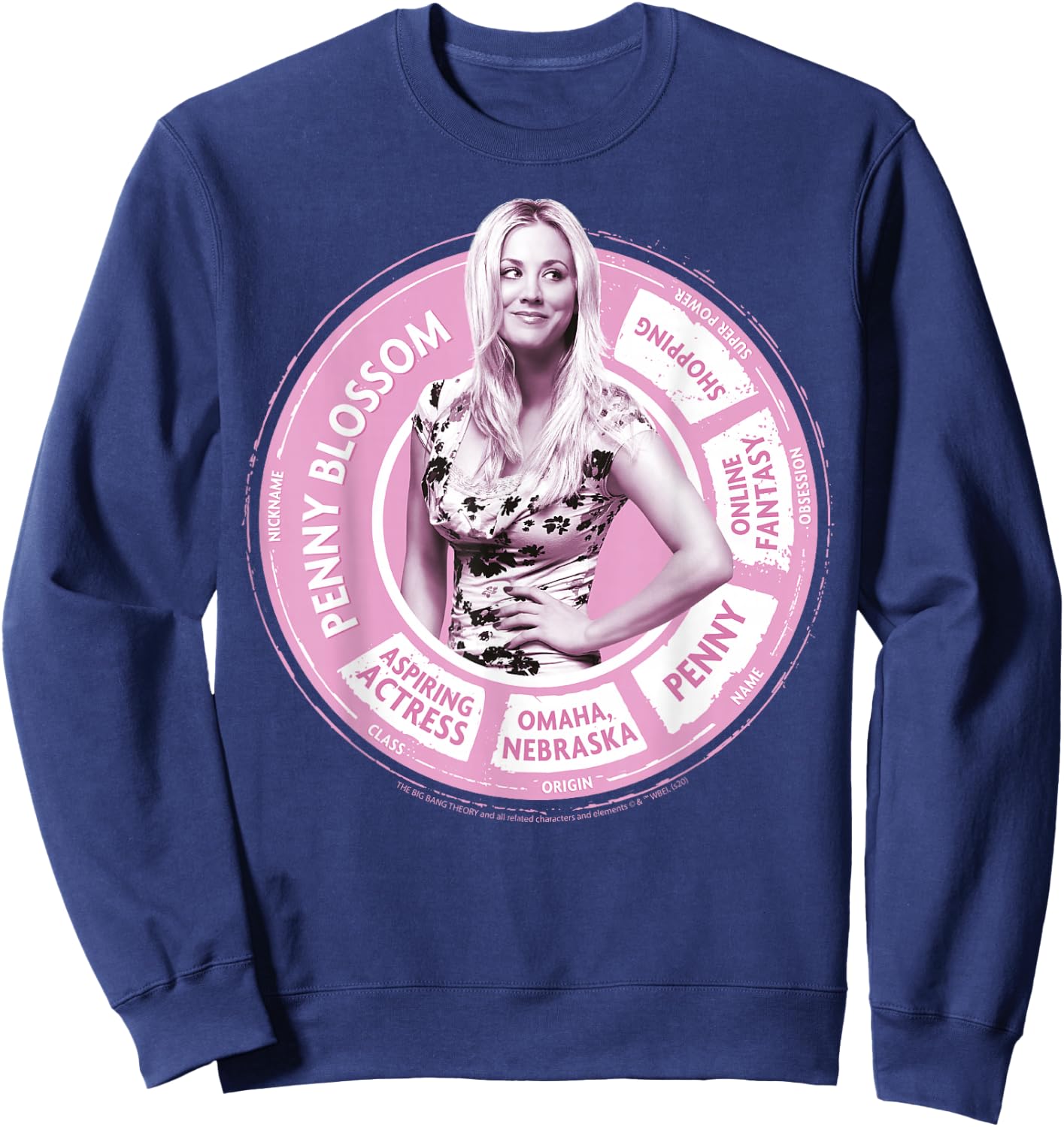 The Big Bang Theory Penny Statistics Sweatshirt - Sweatshirt | Navy