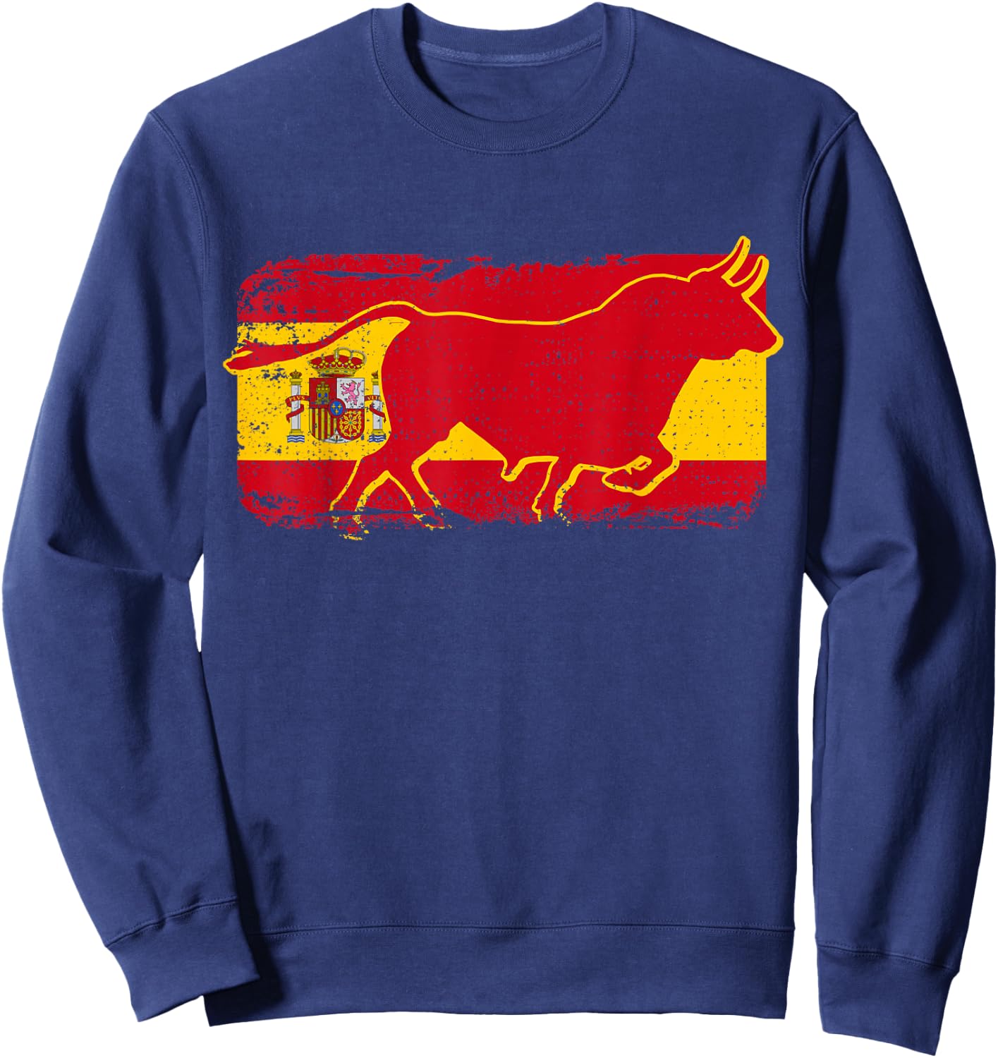 Spain Espana Flag Taurus Football Fan Souvenir Gift Sweatshirt - Sweatshirt | Navy