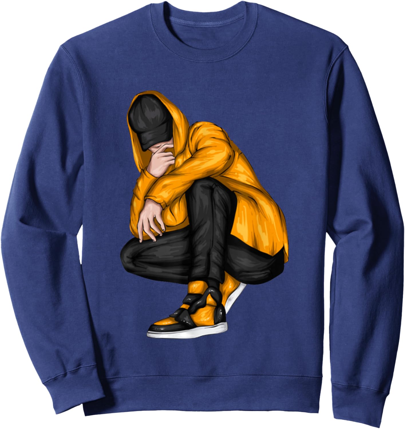 B-Boy Bboying Hip Hop Music Break Dance Sweatshirt - Sweatshirt | Navy