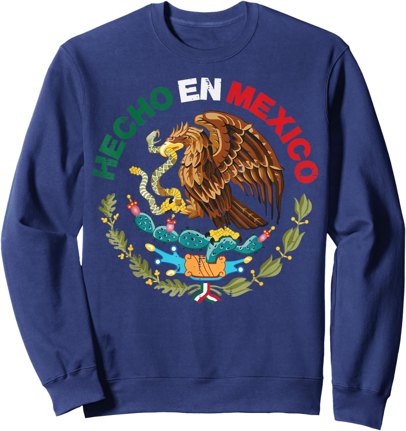 Hecho En Mexico Eagle Mexican Independence Day Men Women Kid Sweatshirt - Sweatshirt | Navy