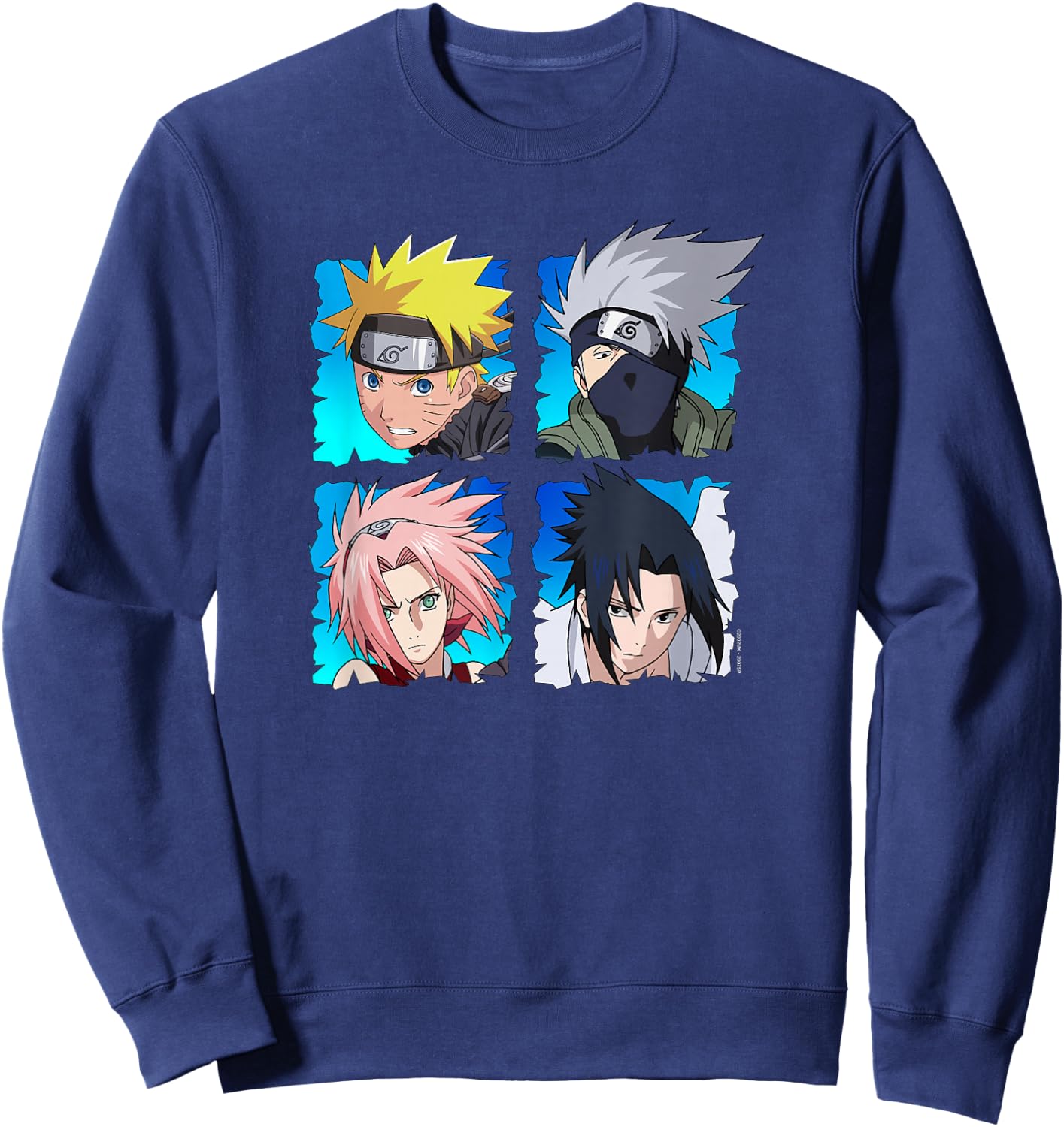 Naruto Shippuden 4 Heads Sweatshirt - Sweatshirt | Navy