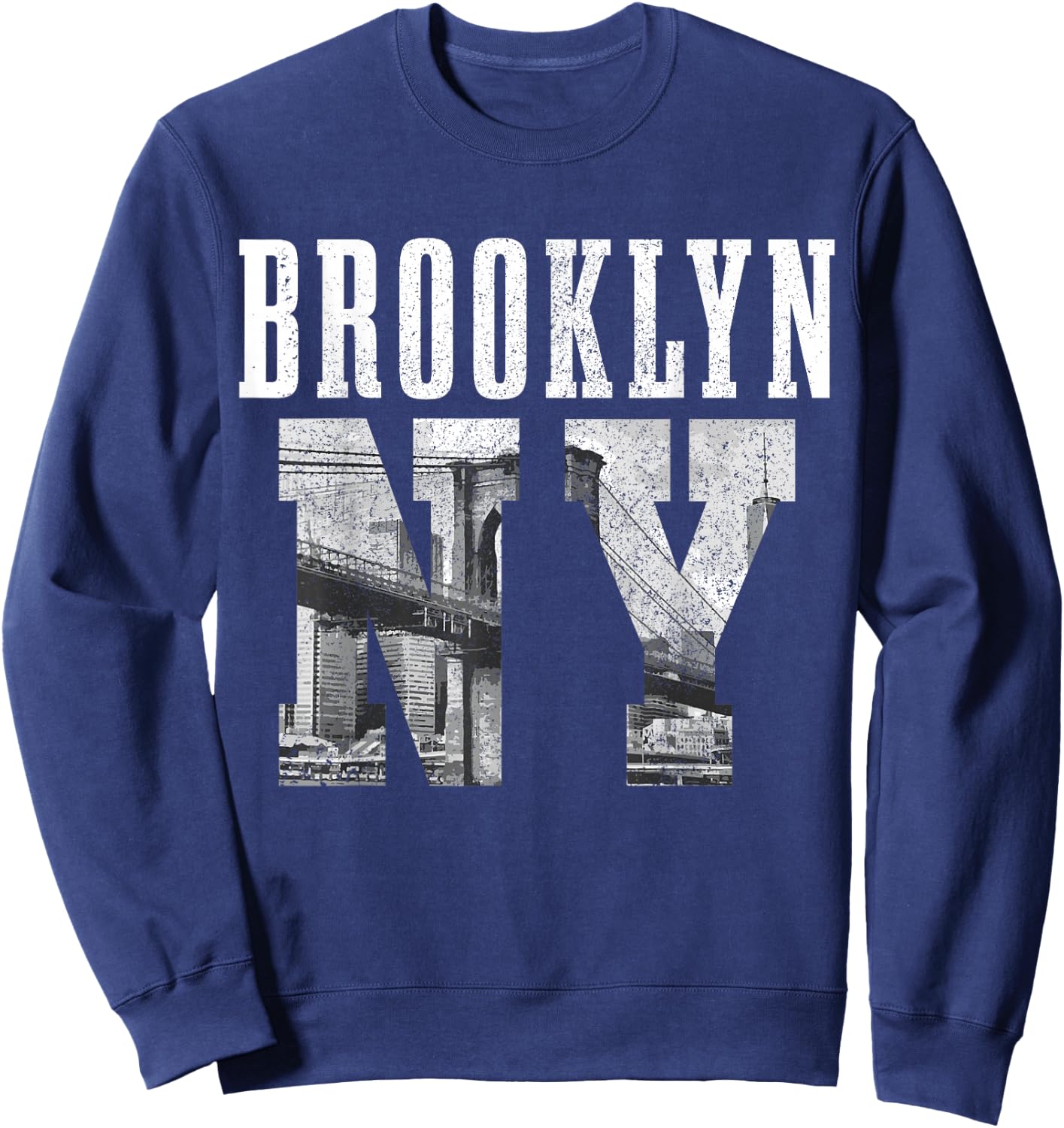 Brooklyn NY NYC New York City Vintage USA America Sweatshirt - Sweatshirt | Navy