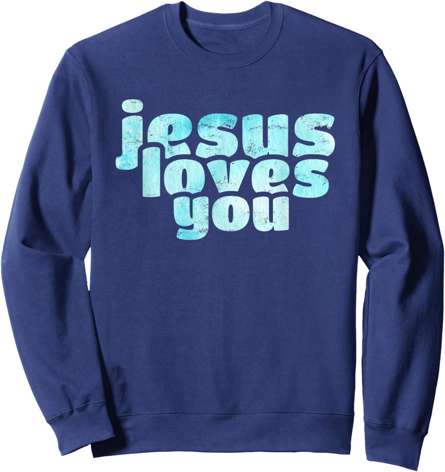 Jesus liebt dich Sweatshirt - Sweatshirt | Navy