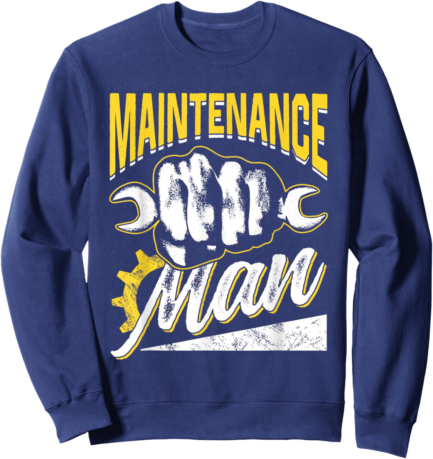 Maintenance Man Job Worker Men Technician Maintenance Man Sweatshirt - Sweatshirt | Navy