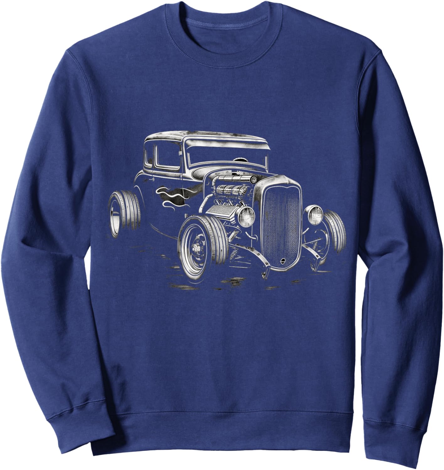 Vintage Hot Rod Rat Rod Classic Car Men Sweatshirt - Sweatshirt | Navy