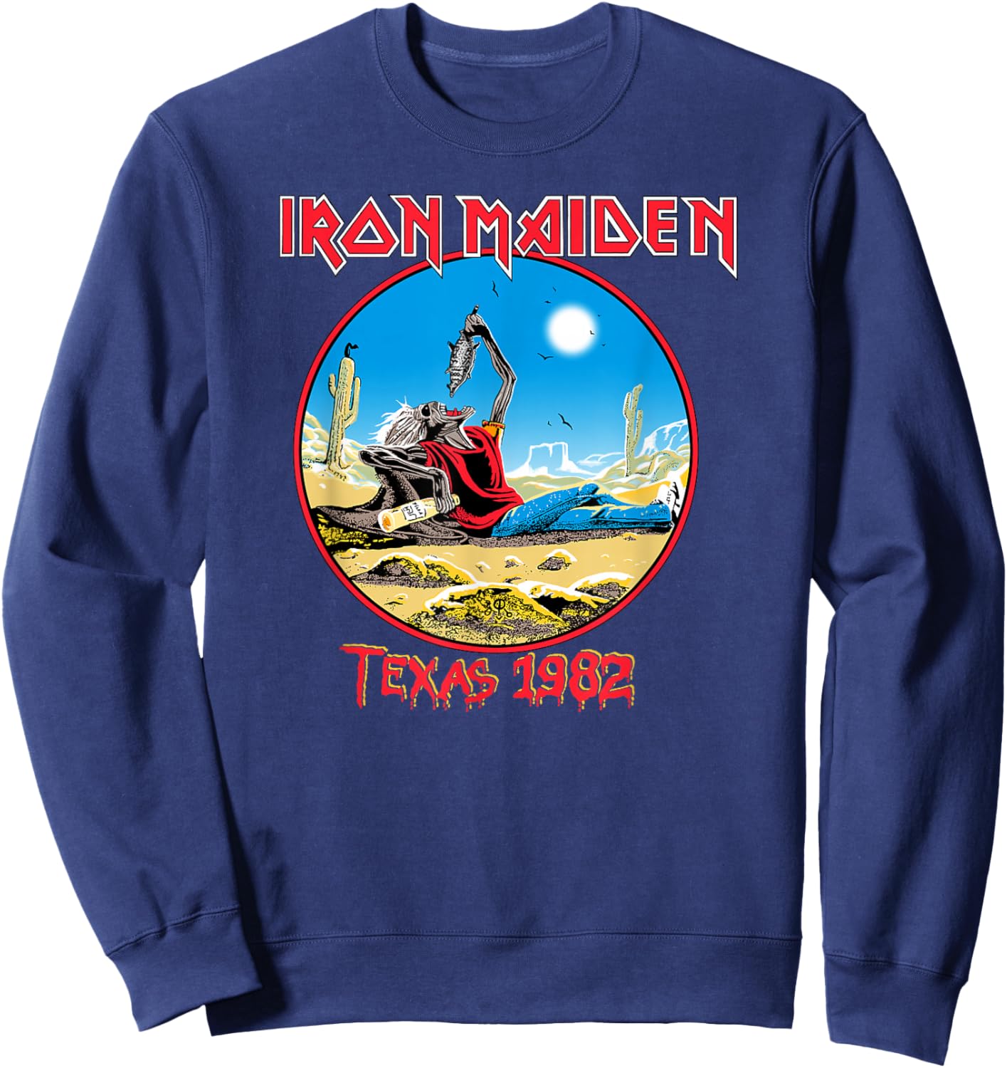 Iron Maiden - Beast Tames Texas Sweatshirt - Sweatshirt | Navy