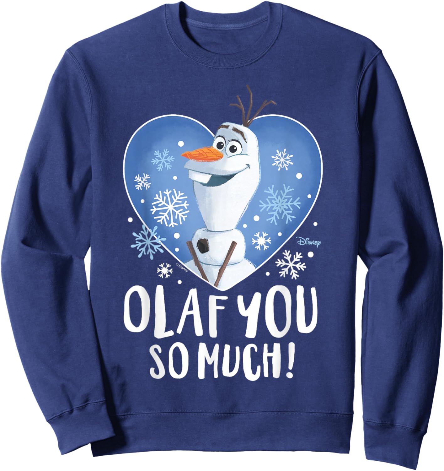 Frozen 2 - Olaf You So Much Valentine's Day Sweatshirt - Sweatshirt | Navy