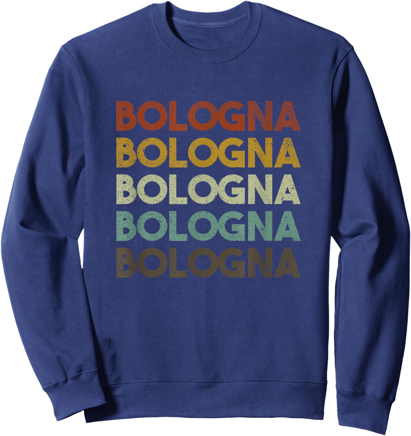 Bologna Vintage 80s Style Sweatshirt - Sweatshirt | Navy