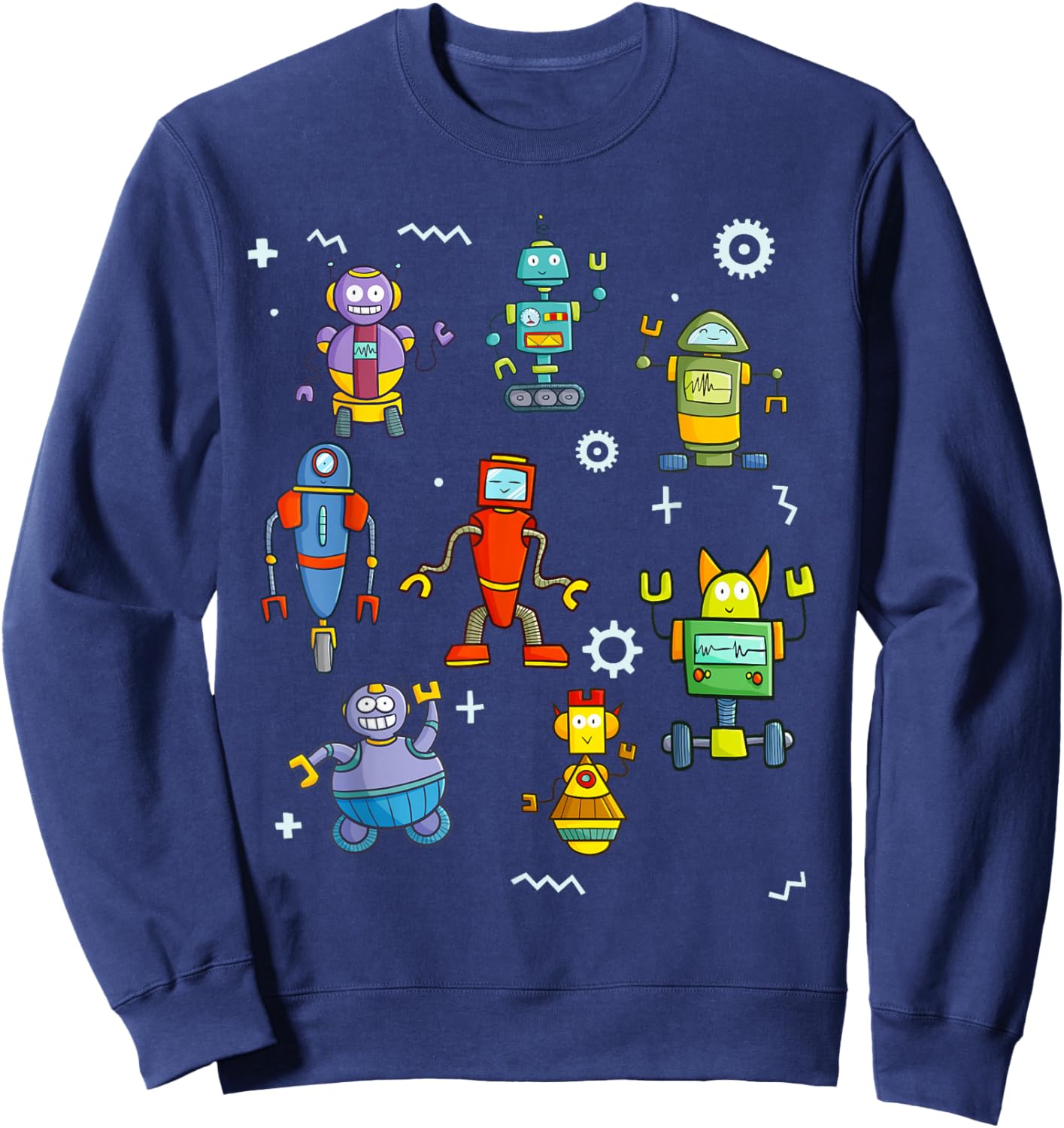 Funny Engineer Robotics Robot Technology Robotics Sweatshirt - Sweatshirt | Navy