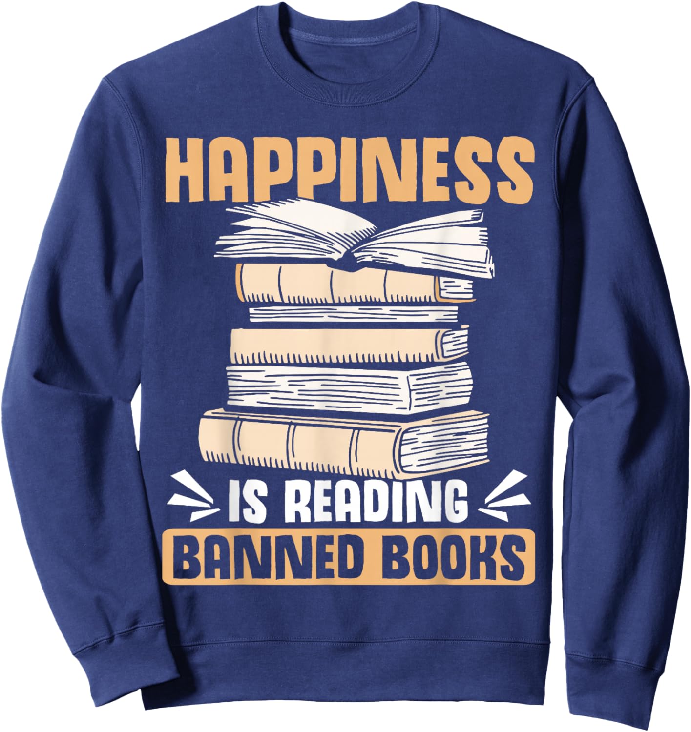 Banned Book Lover Reading Banned Book Puzzle Reader Sweatshirt - Sweatshirt | Navy