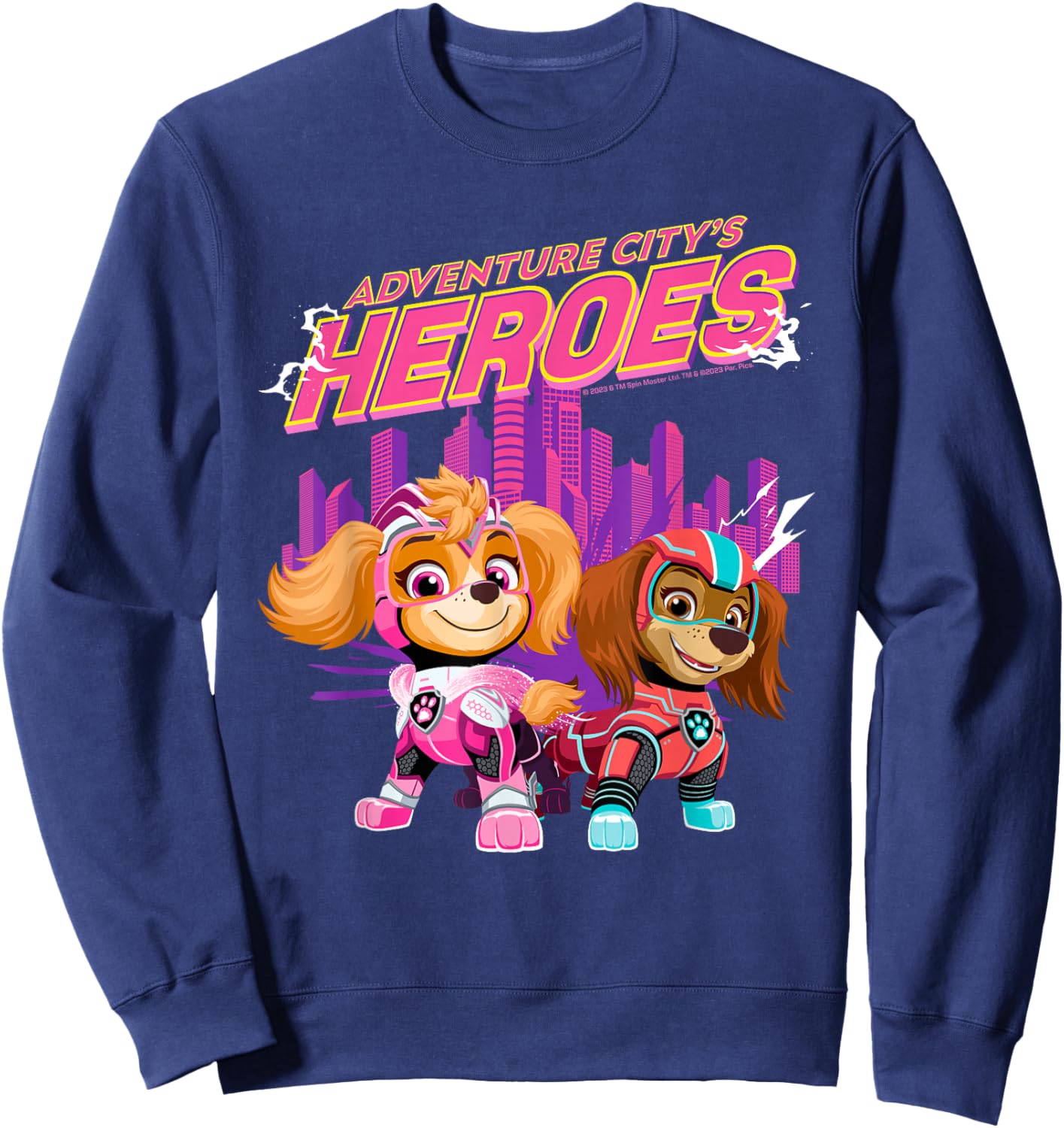 PAW Patrol: The Mighty Movie Adventure City's Heroes Sweatshirt - Sweatshirt | Navy
