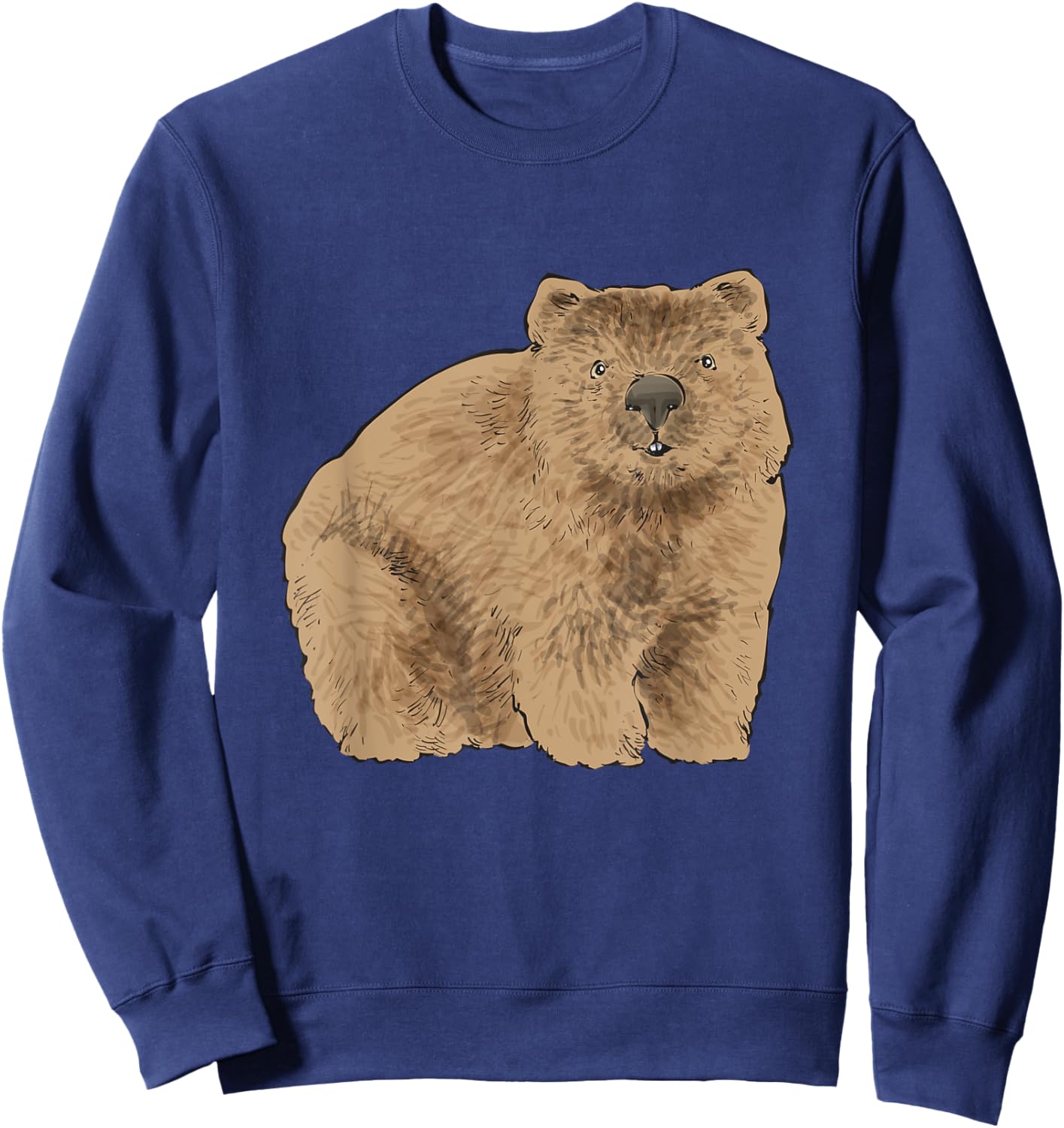 Wombat Lover Australian Wombat Sweatshirt - Sweatshirt | Navy