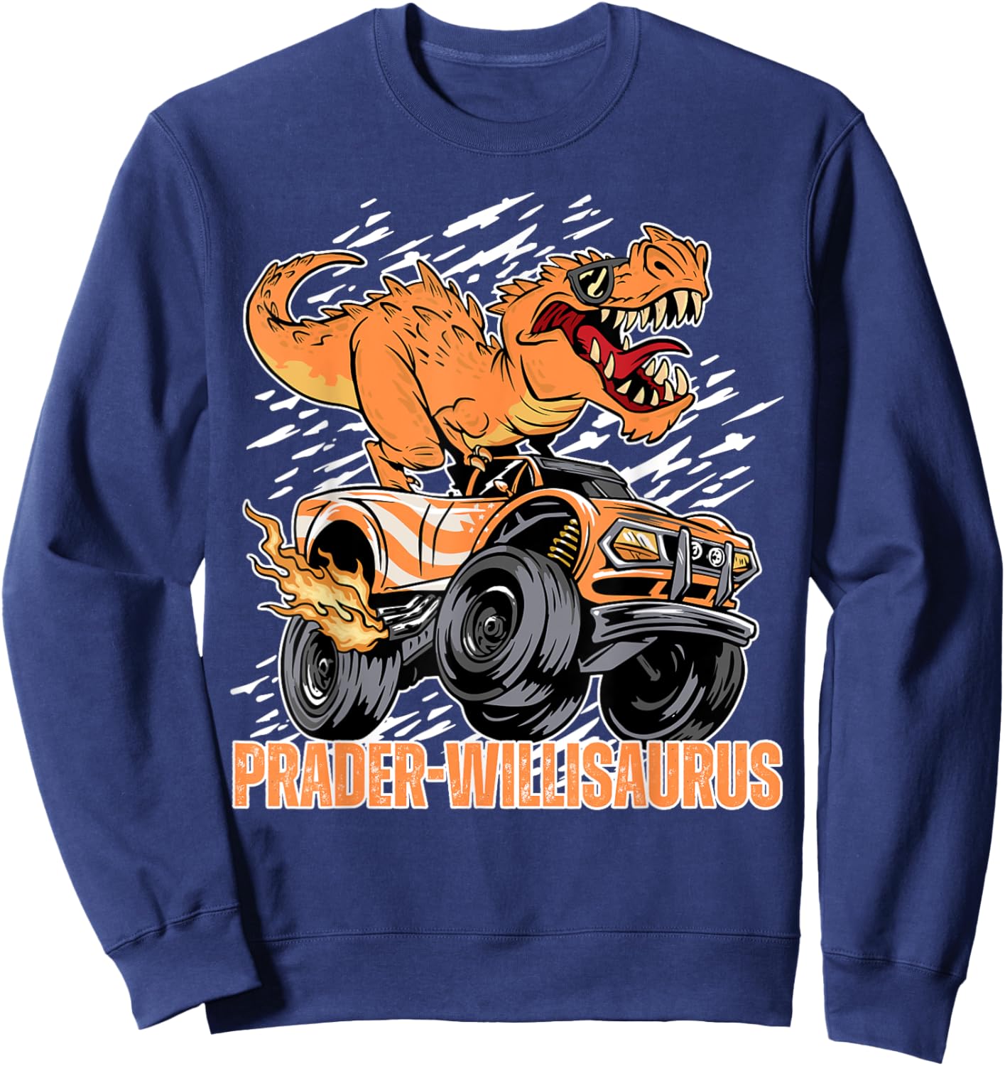 Prader Willi Syndrome, T-Rex Prader Willi Syndrome Sweatshirt - Sweatshirt | Navy