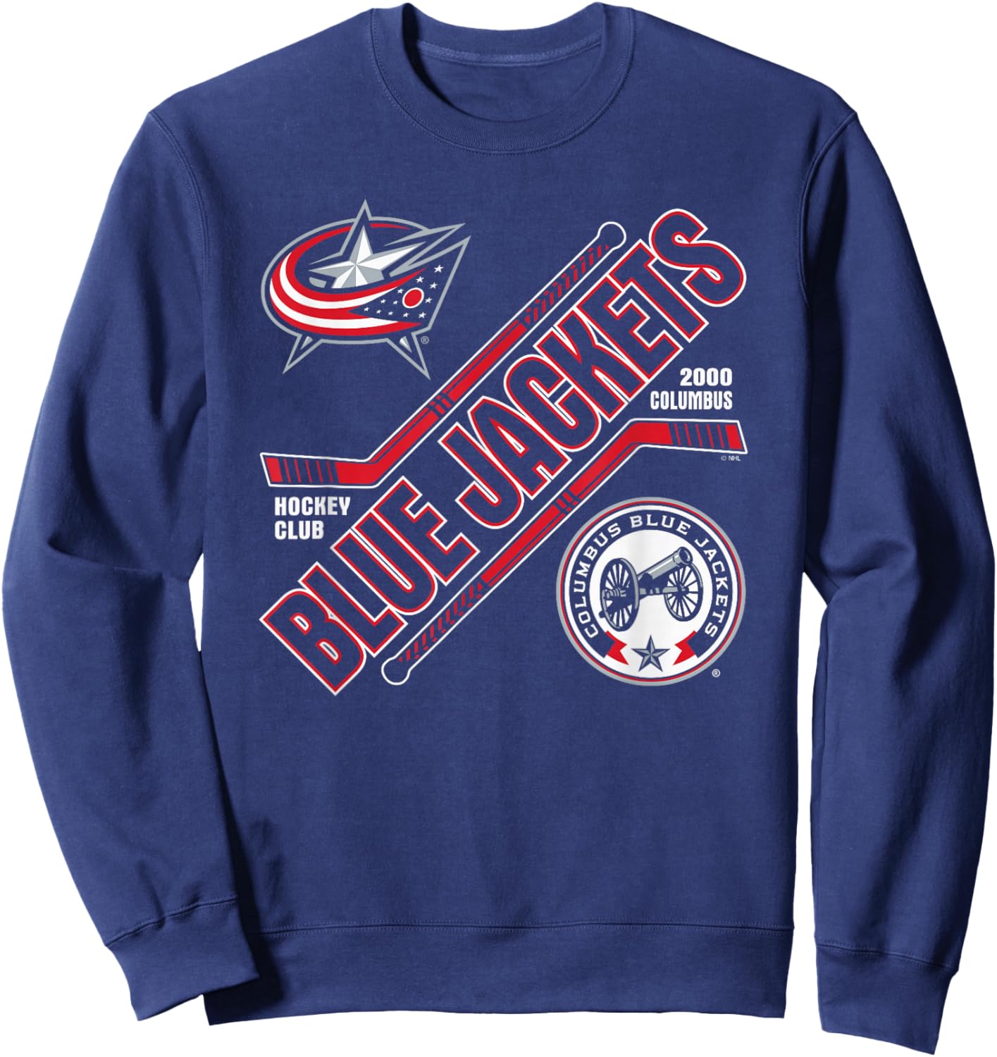 Columbus Blue Jackets Force Navy Officially Licensed Sweatshirt - Sweatshirt | Navy