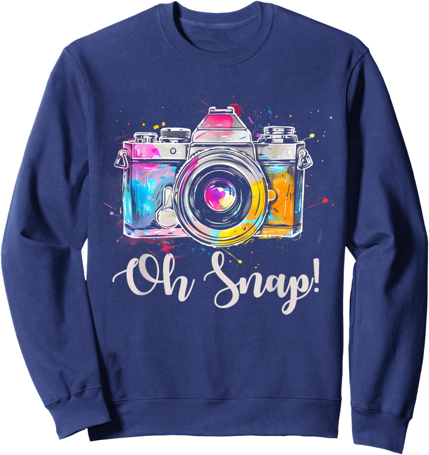 Photographer Vintage Camera Funny Photography Sweatshirt - Sweatshirt | Navy