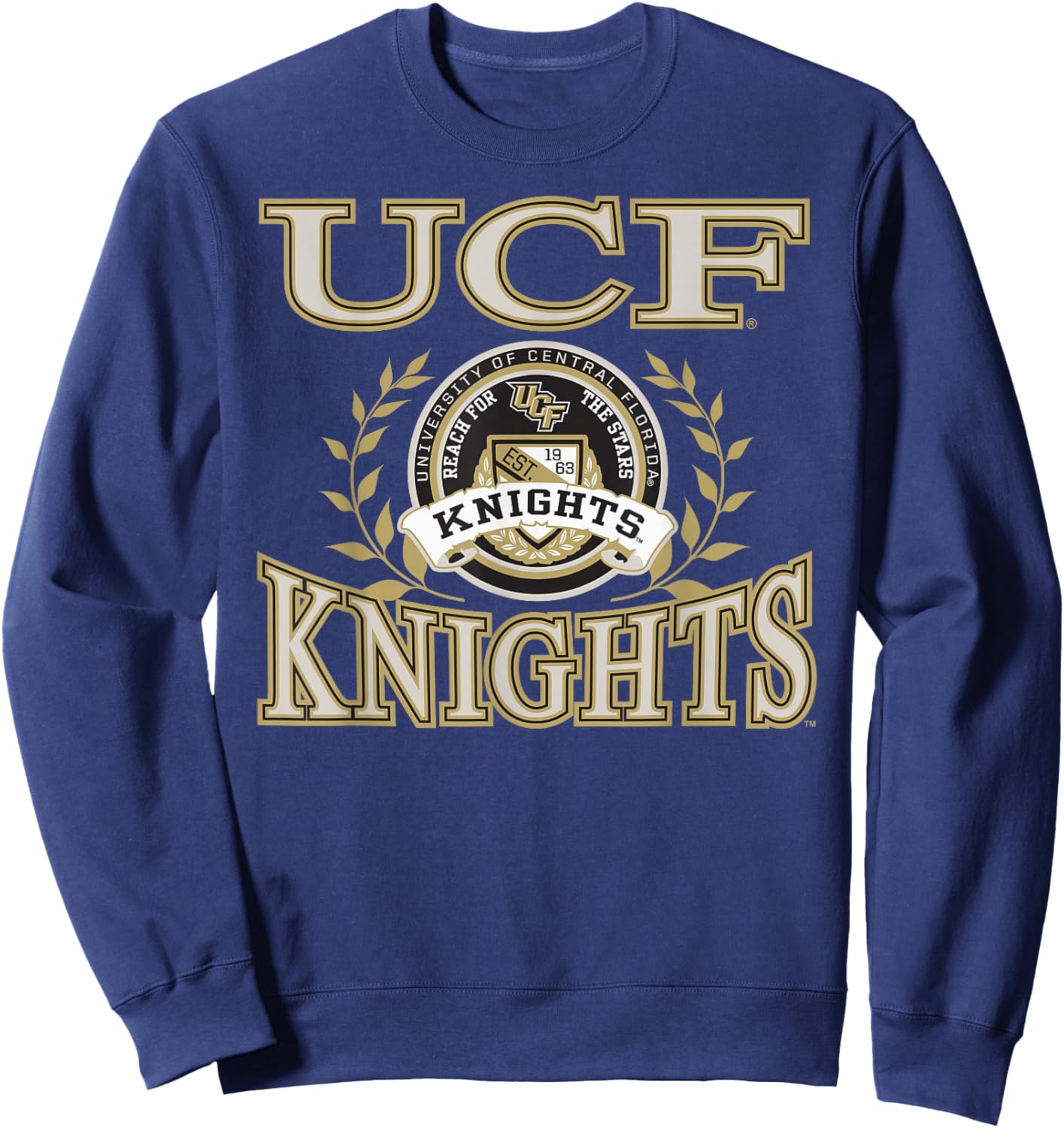 Central Florida Golden Knights Laurels Dark Heather Sweatshirt - Sweatshirt | Navy