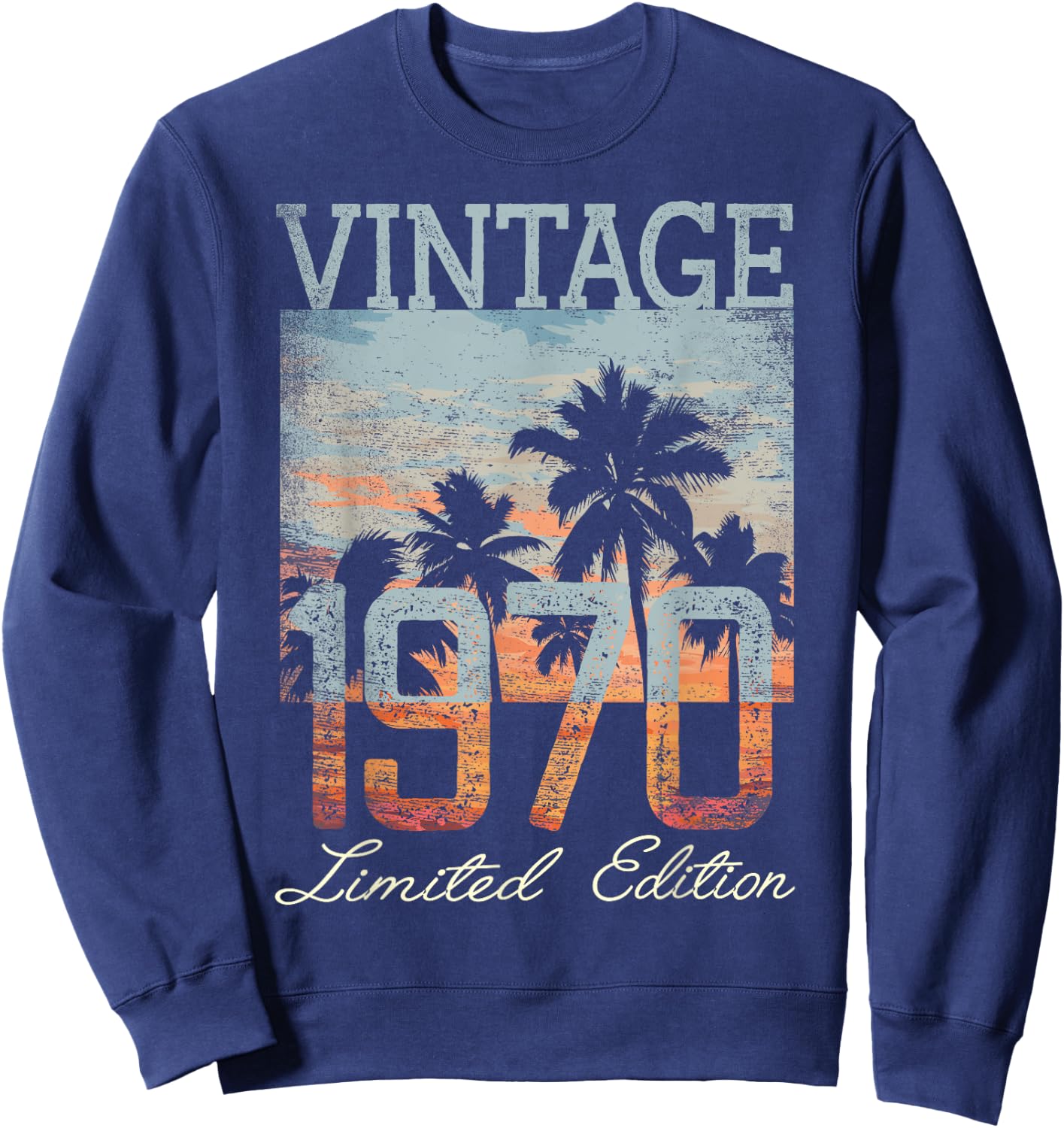 Vintage 1970 Limited Edition 55th Birthday 55 Year Old Gifts Sweatshirt - Sweatshirt | Navy