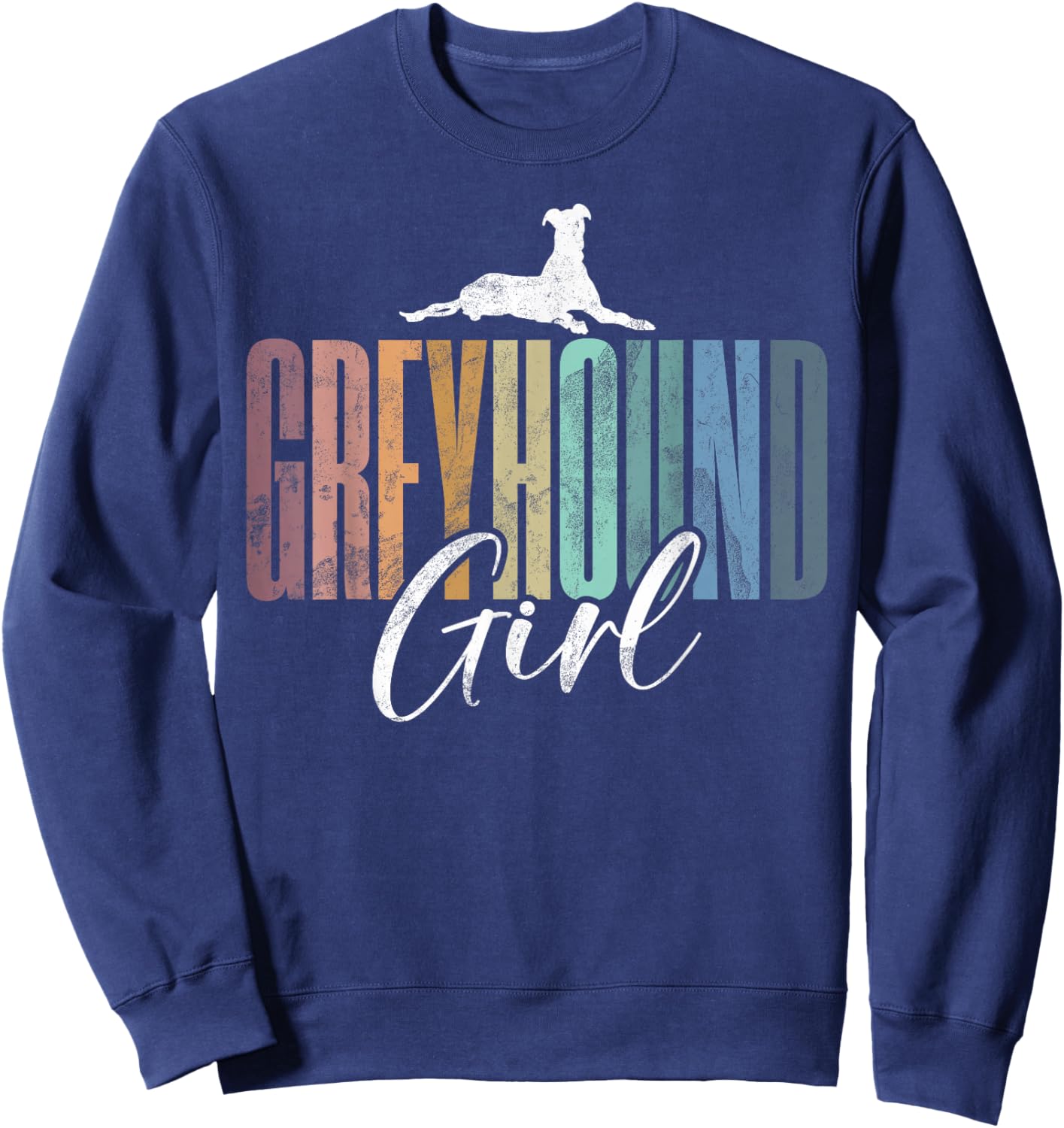 Greyhound Girl Sweatshirt - Sweatshirt | Navy