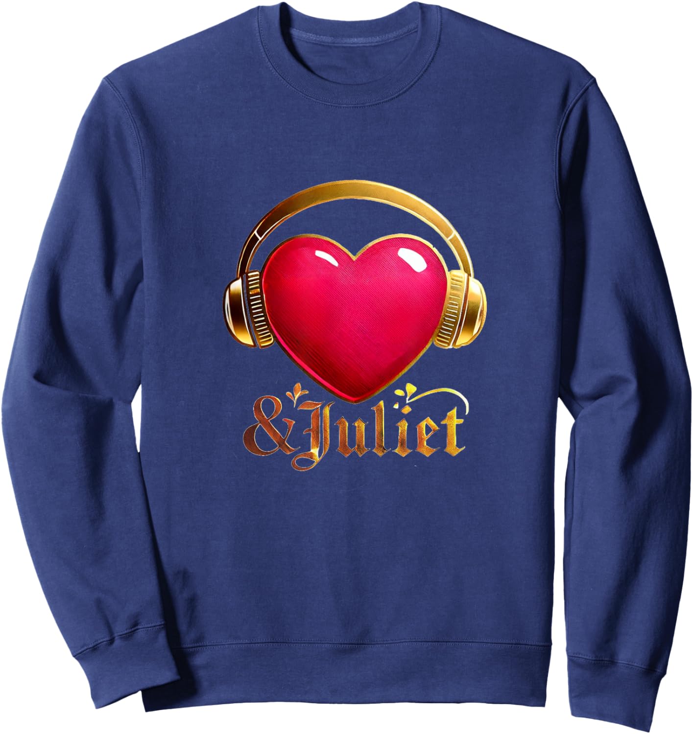 & Juliet Musical Theatre Heart Musicals Sweatshirt - Sweatshirt | Navy